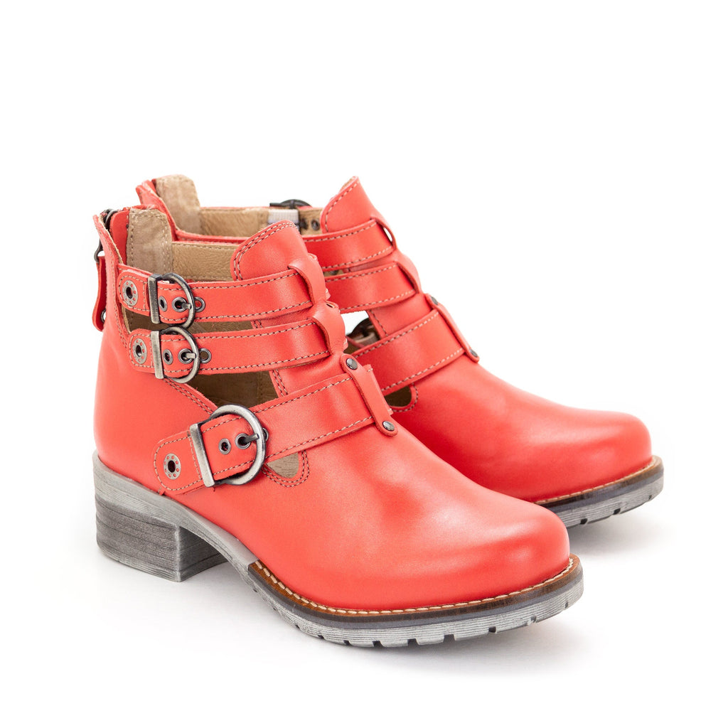 Dromedaris Kelsy Short Summer Pearl Leather Boot