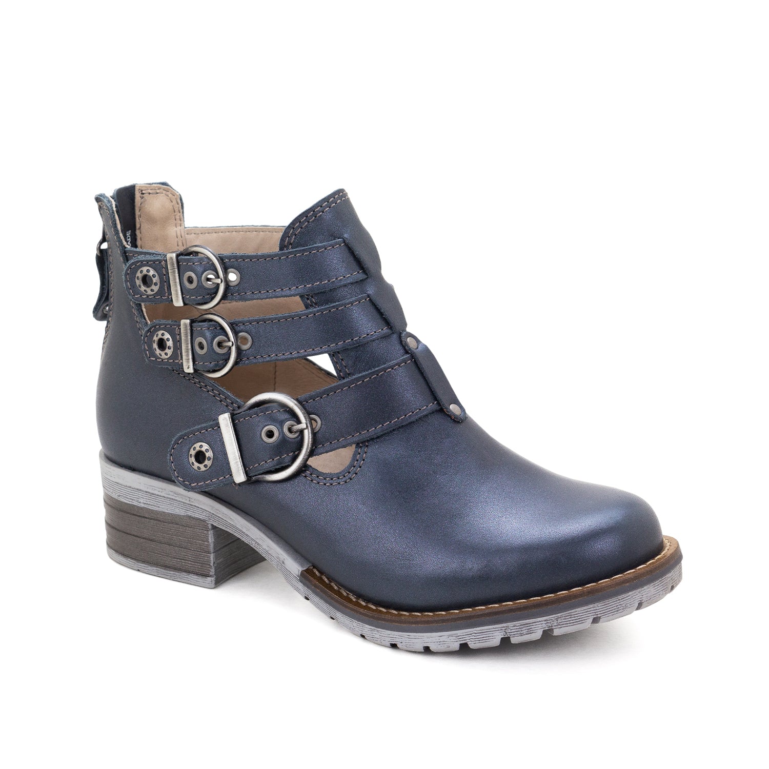 Dromedaris Kelsy Short Summer Pearl Leather Boot