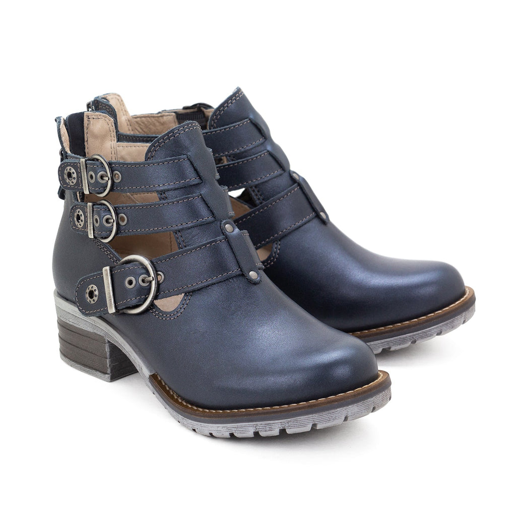 Dromedaris Kelsy Short Summer Pearl Leather Boot