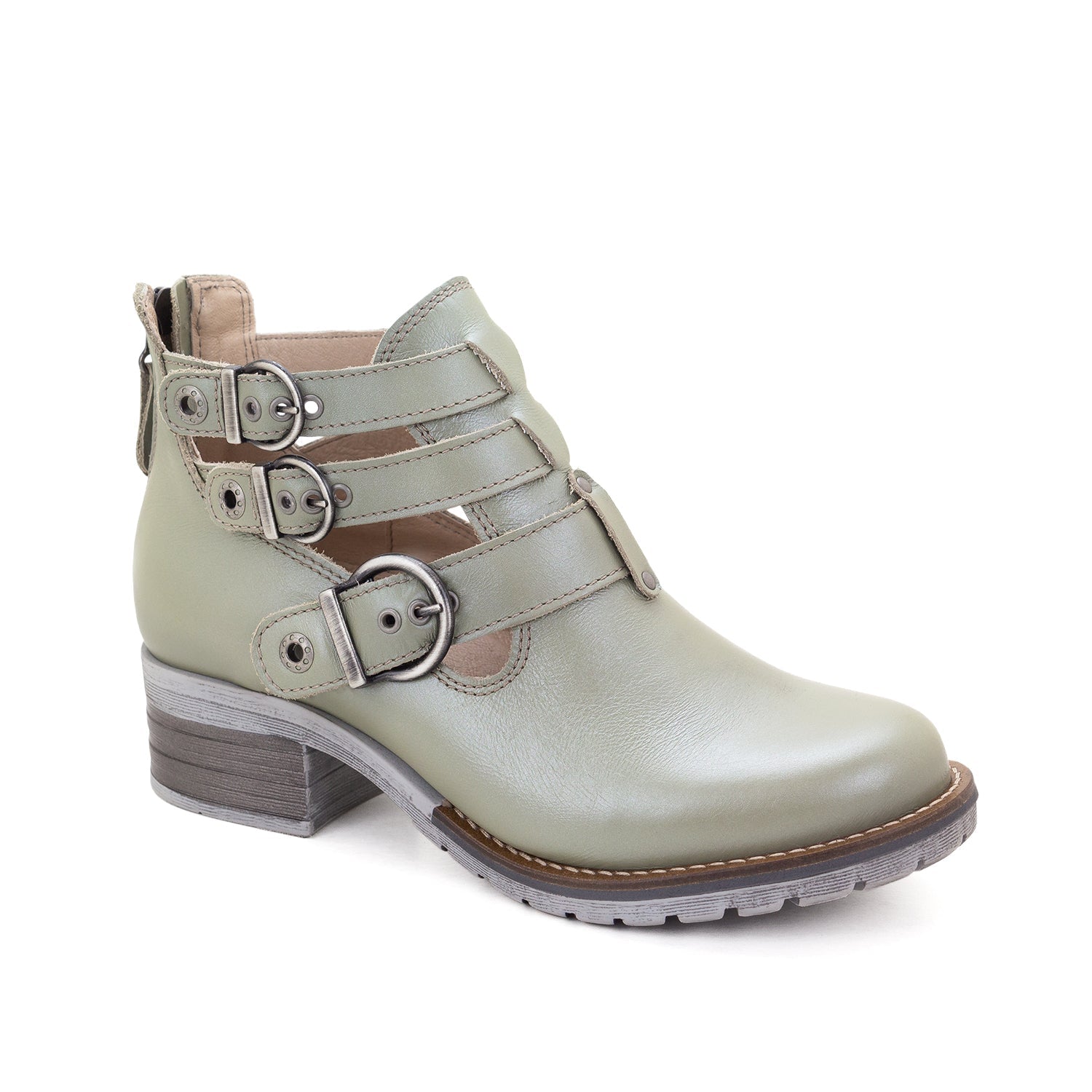 Dromedaris Kelsy Short Summer Pearl Leather Boot