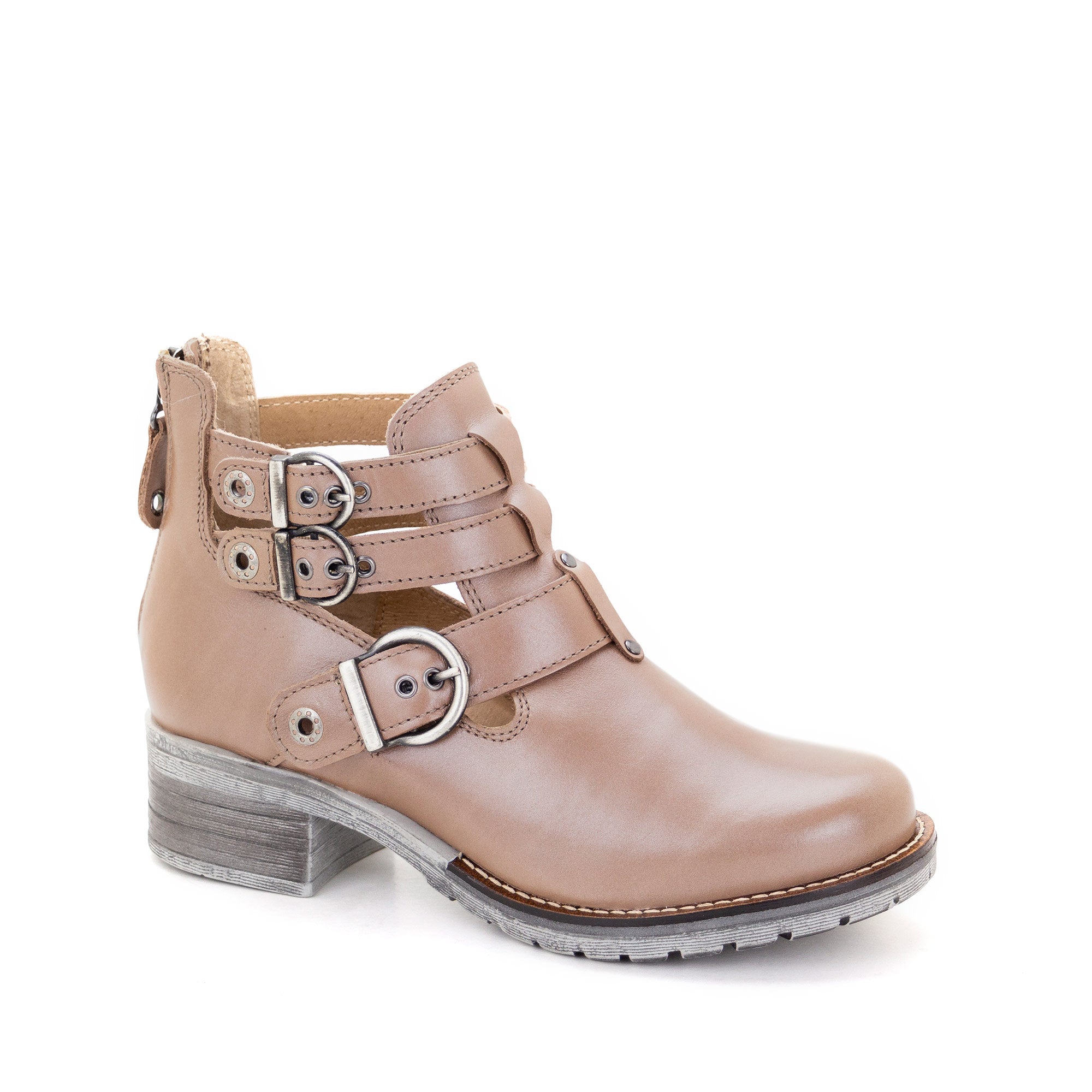 Dromedaris Kelsy Short Summer Pearl Leather Boot