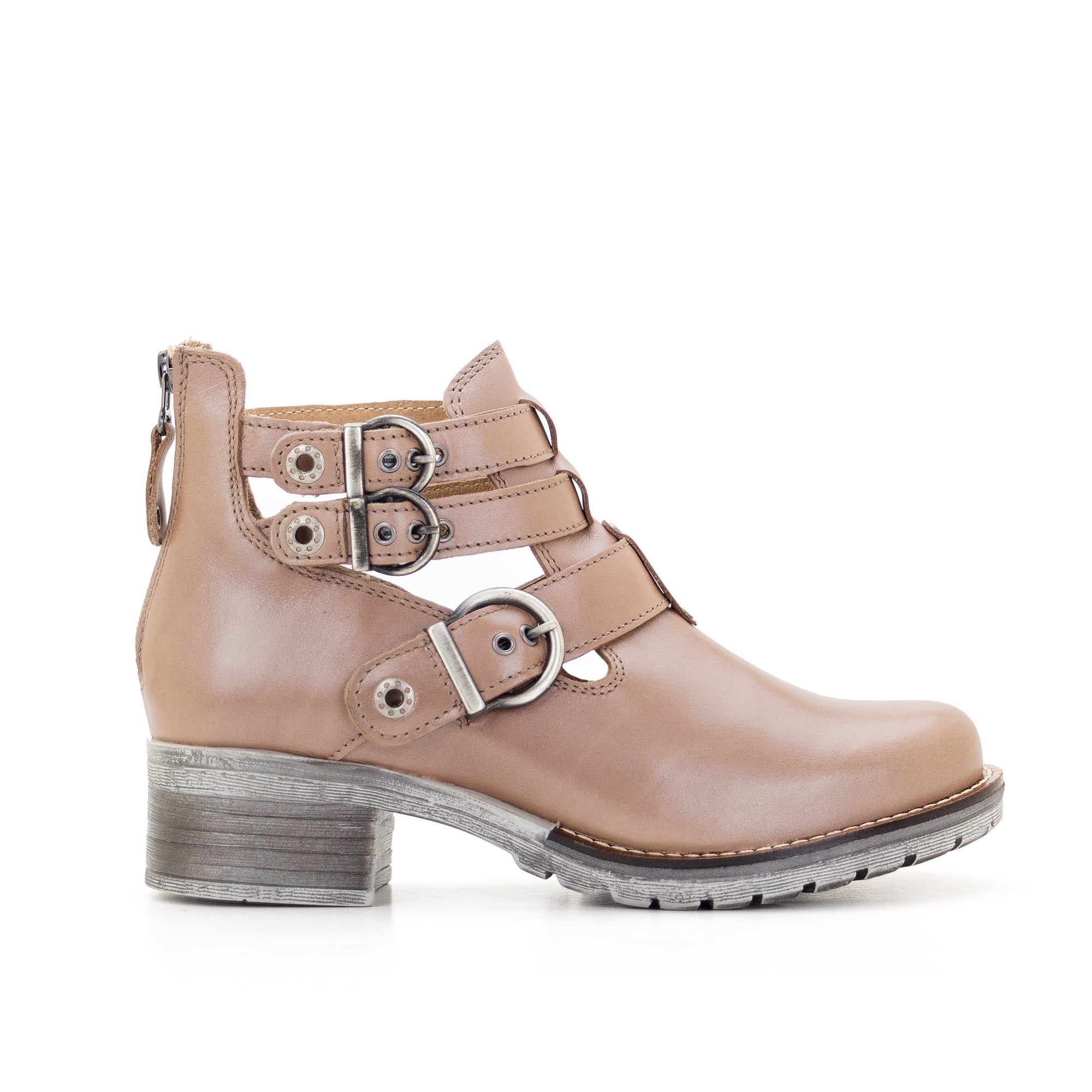 Dromedaris Kelsy Short Summer Pearl Leather Boot
