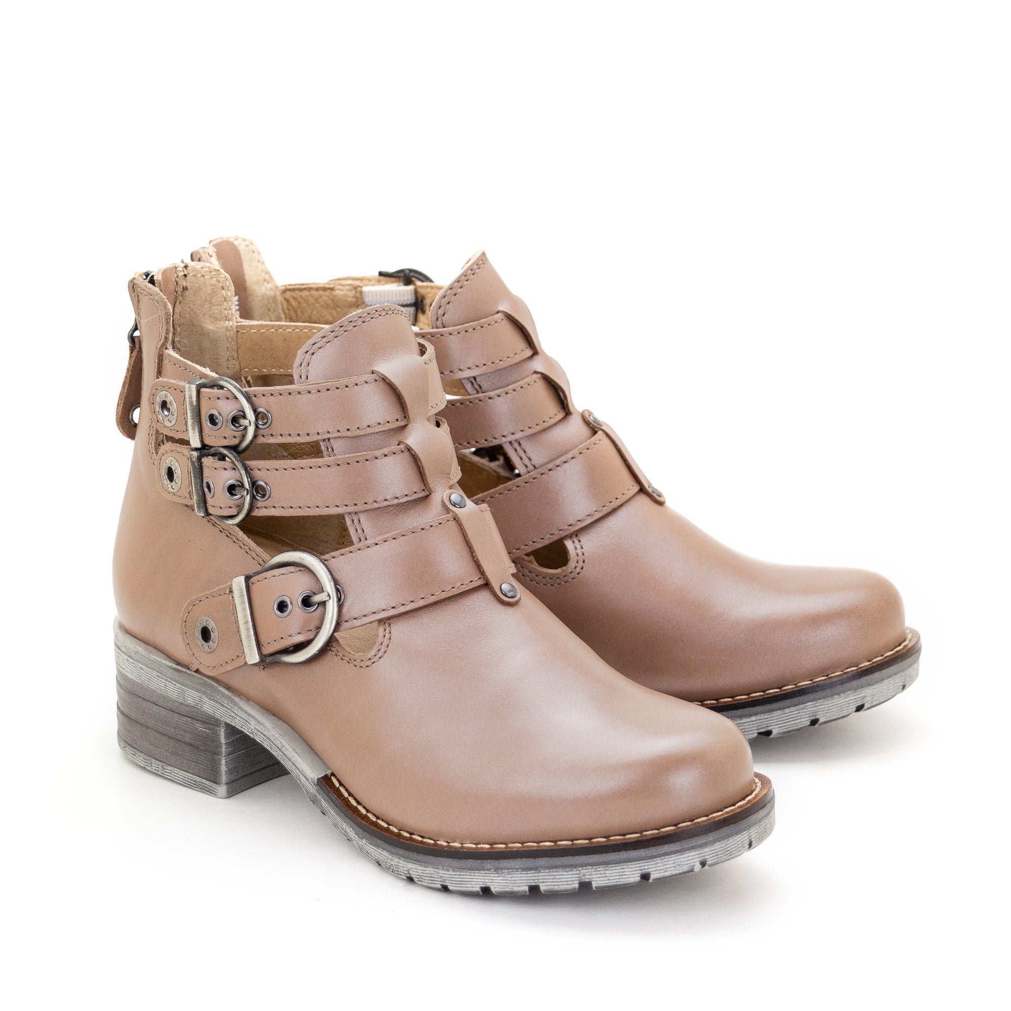 Dromedaris Kelsy Short Summer Pearl Leather Boot