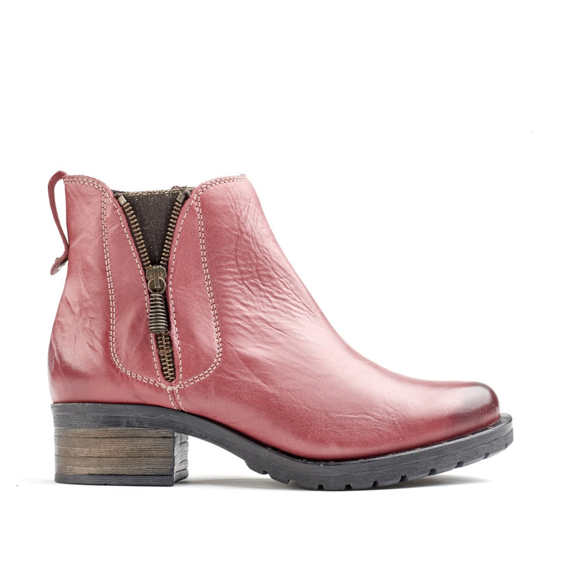 Dromedaris Kelyn Scrunched Leather Bootie