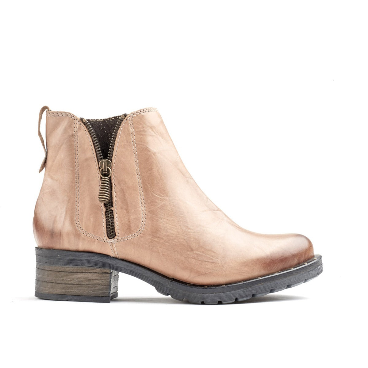 Dromedaris Kelyn Scrunched Leather Bootie