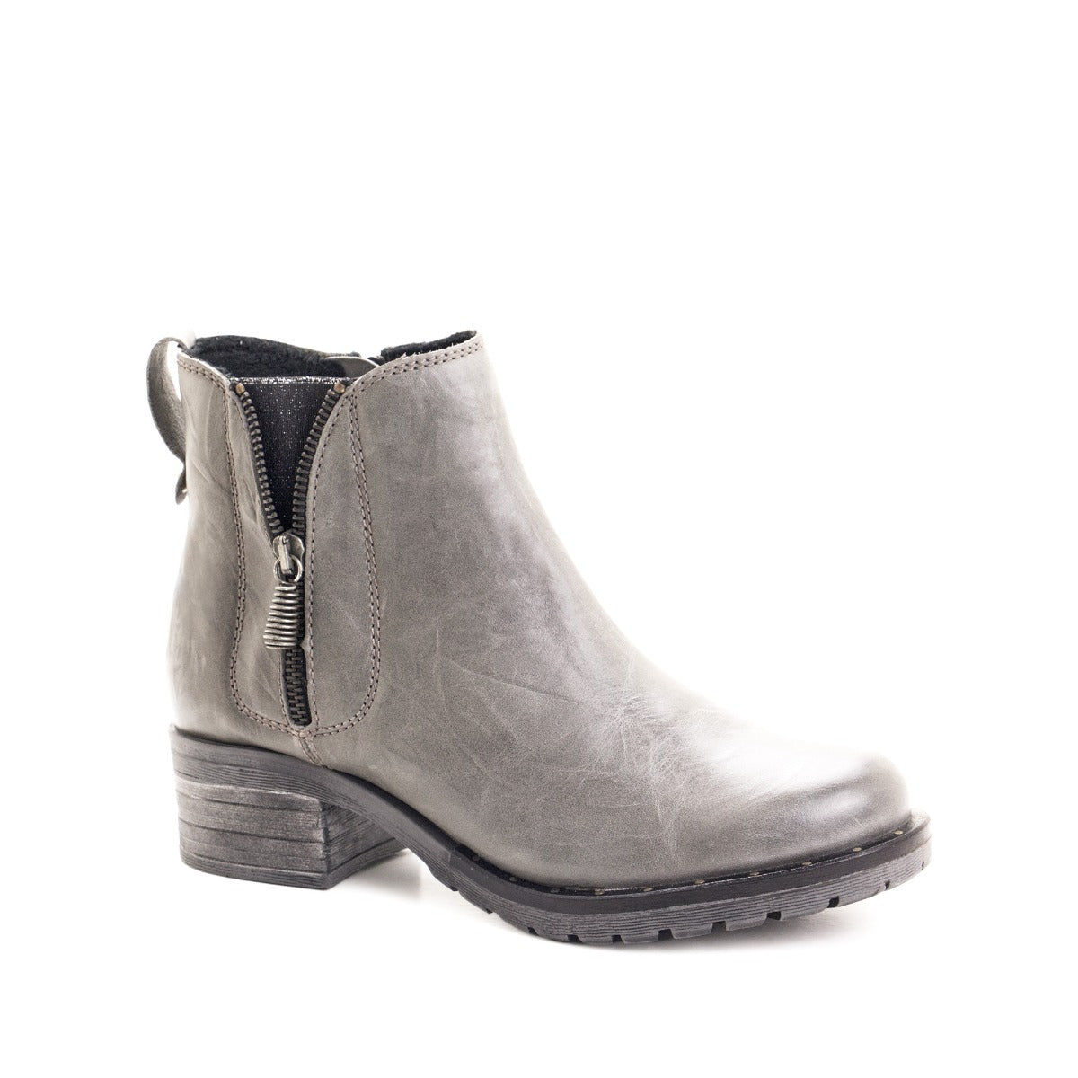 Dromedaris Kelyn Scrunched Leather Bootie