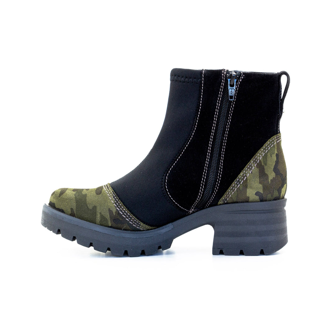 Dromedaris Kitty Suede & Neoprene Ankle Boot