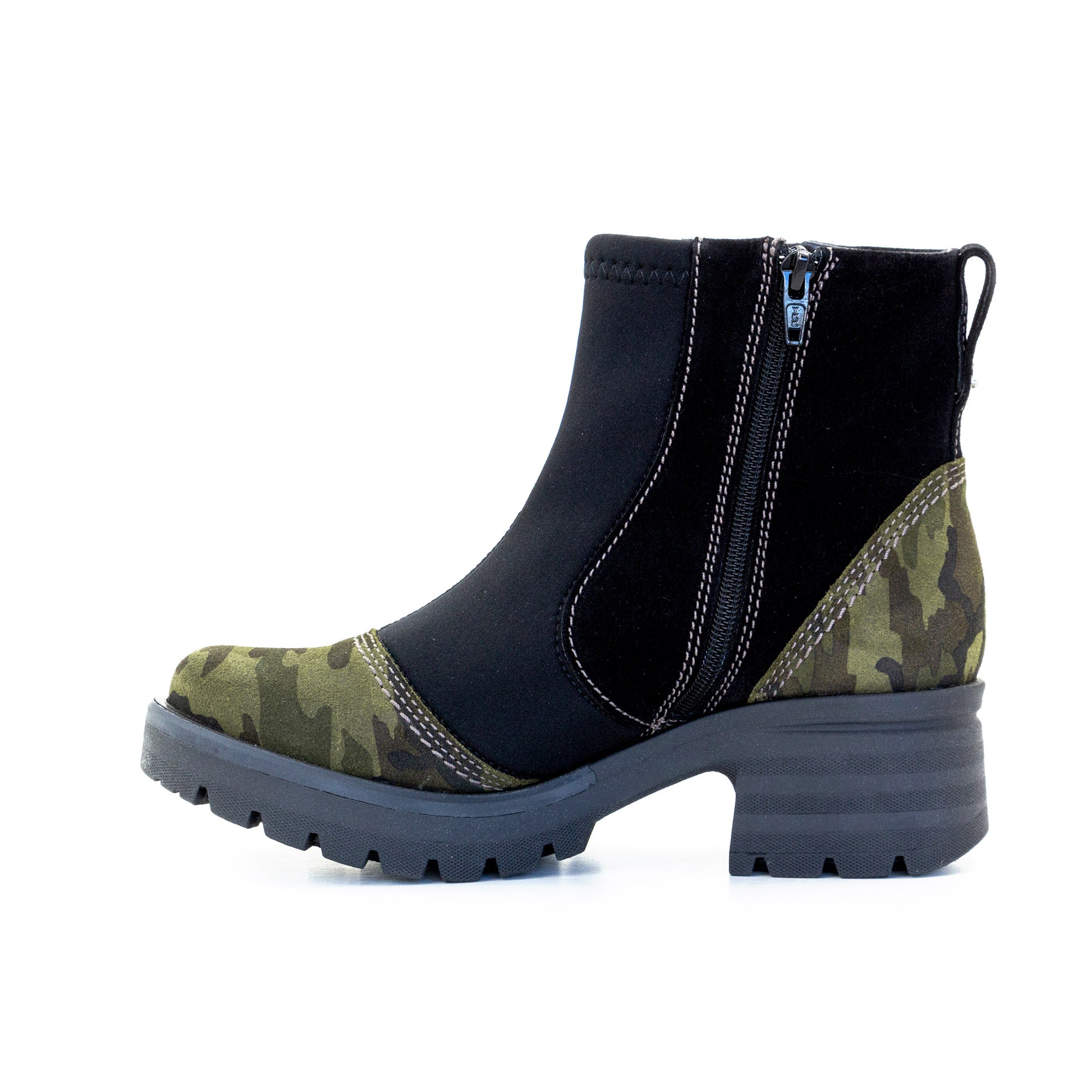 Dromedaris Kitty Suede & Neoprene Ankle Boot