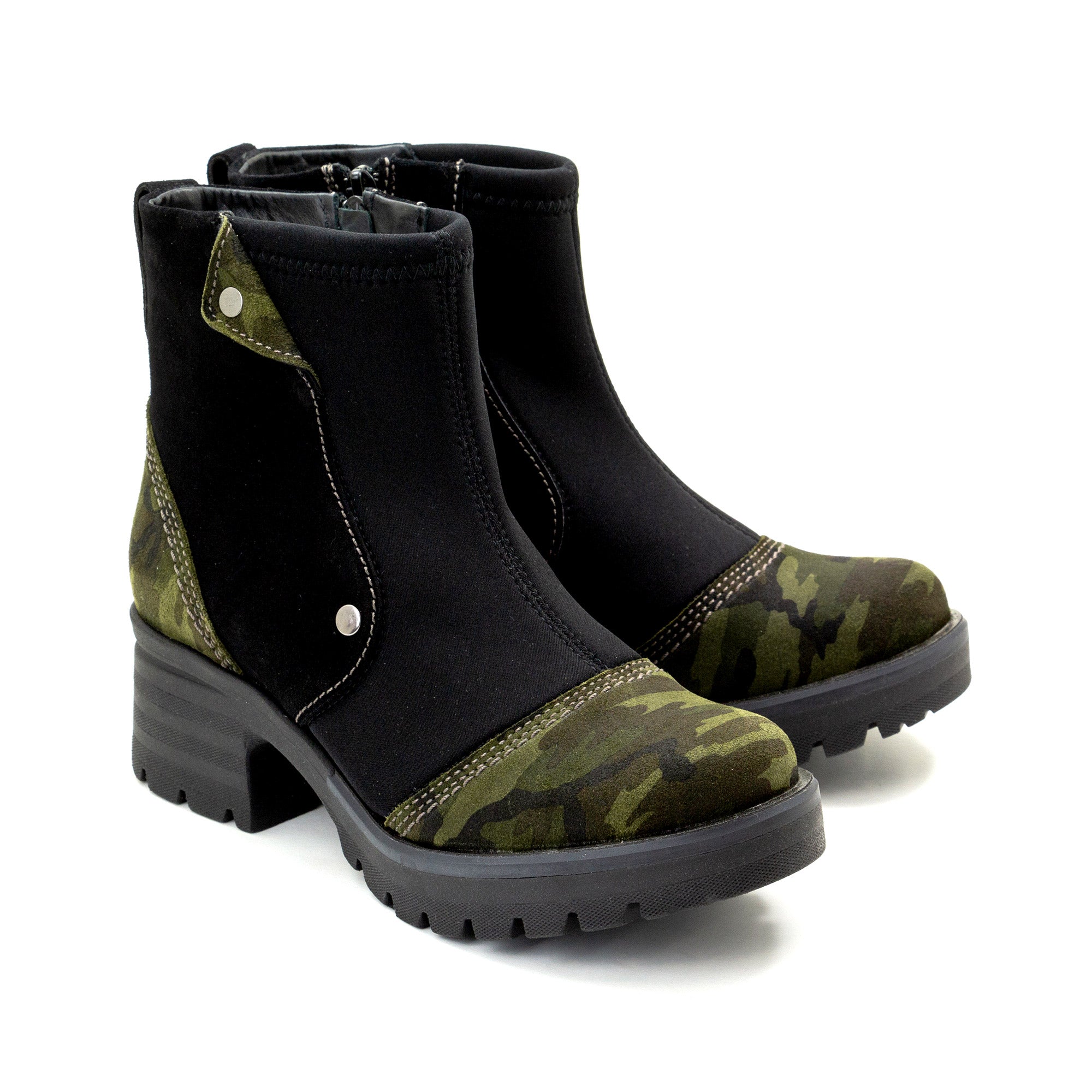 Dromedaris Kitty Suede & Neoprene Ankle Boot