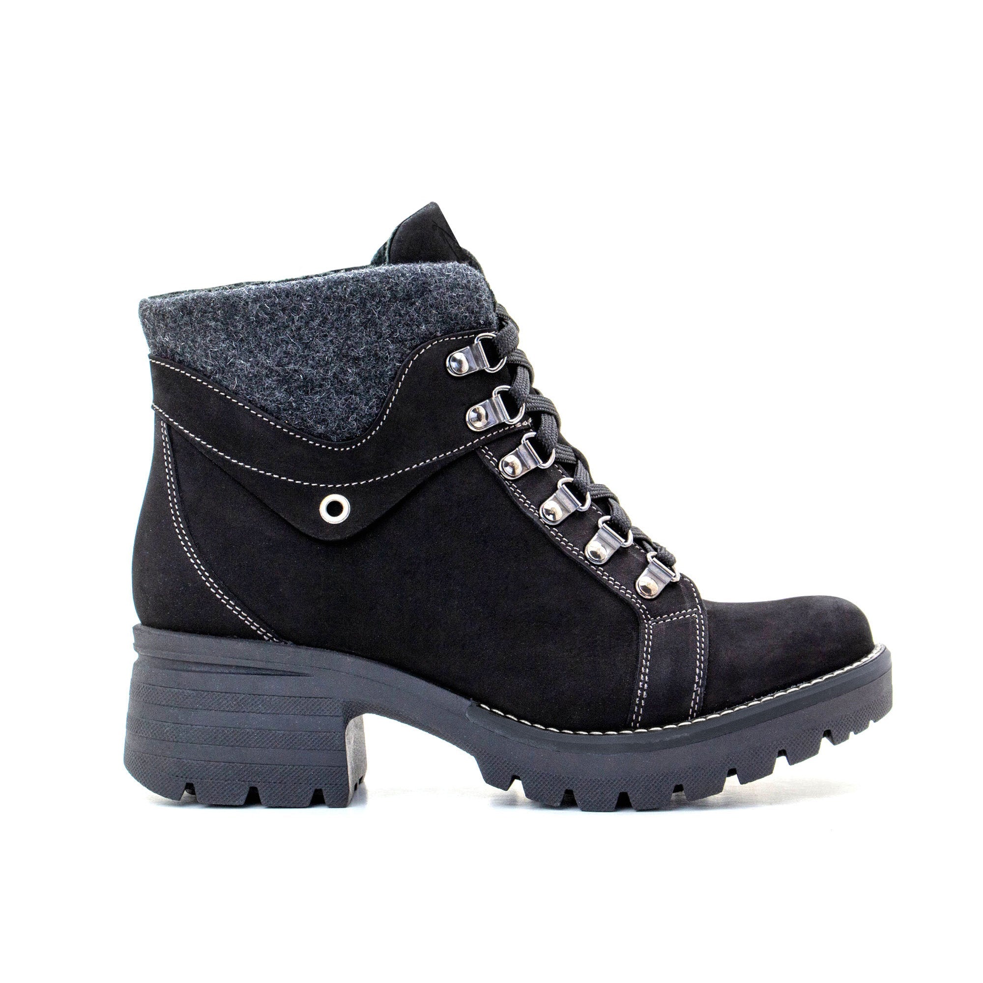Dromedaris Kodiak Nubuck & Burel Wool Bootie