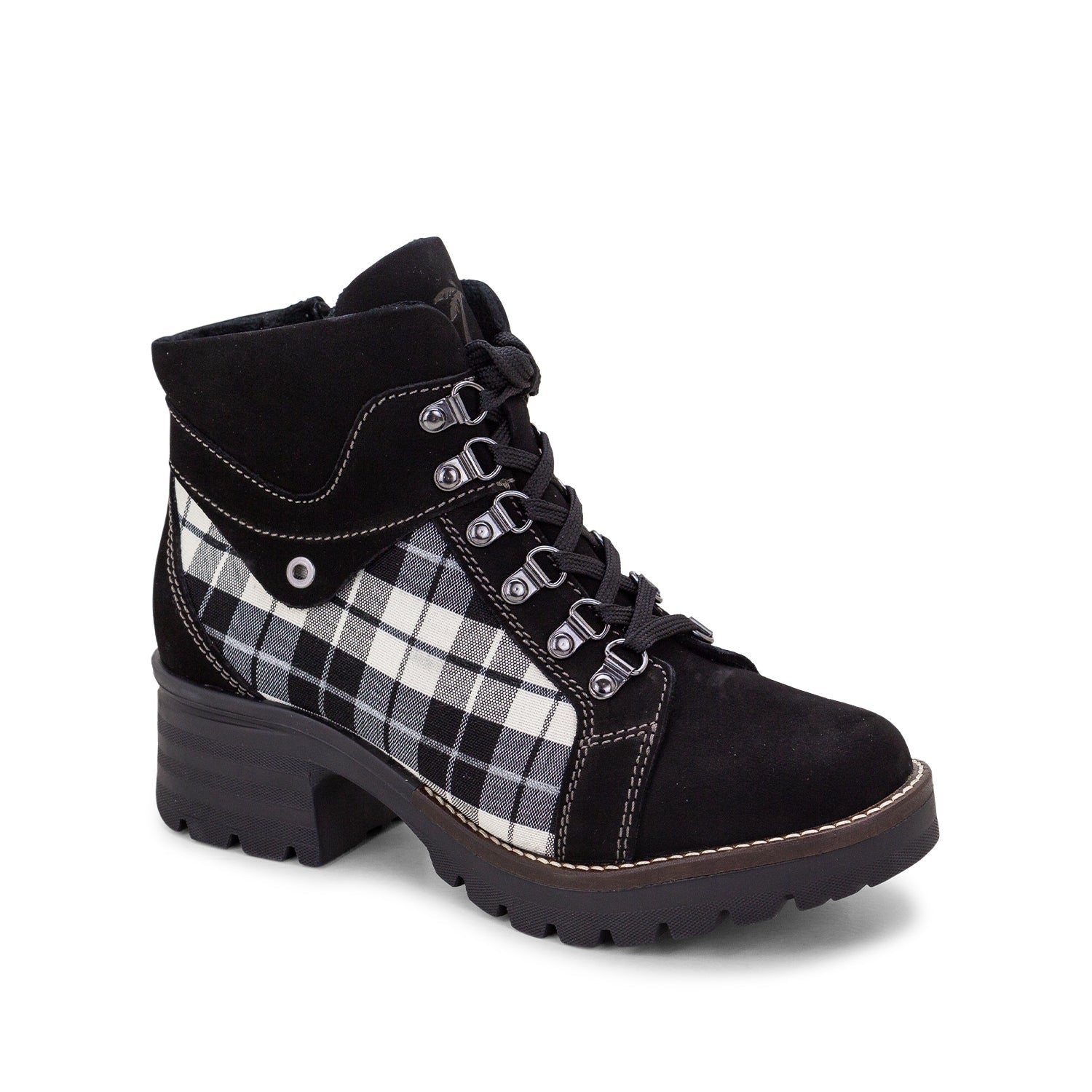 Dromedaris Kodiak Checkmate Nubuck Leather Bootie