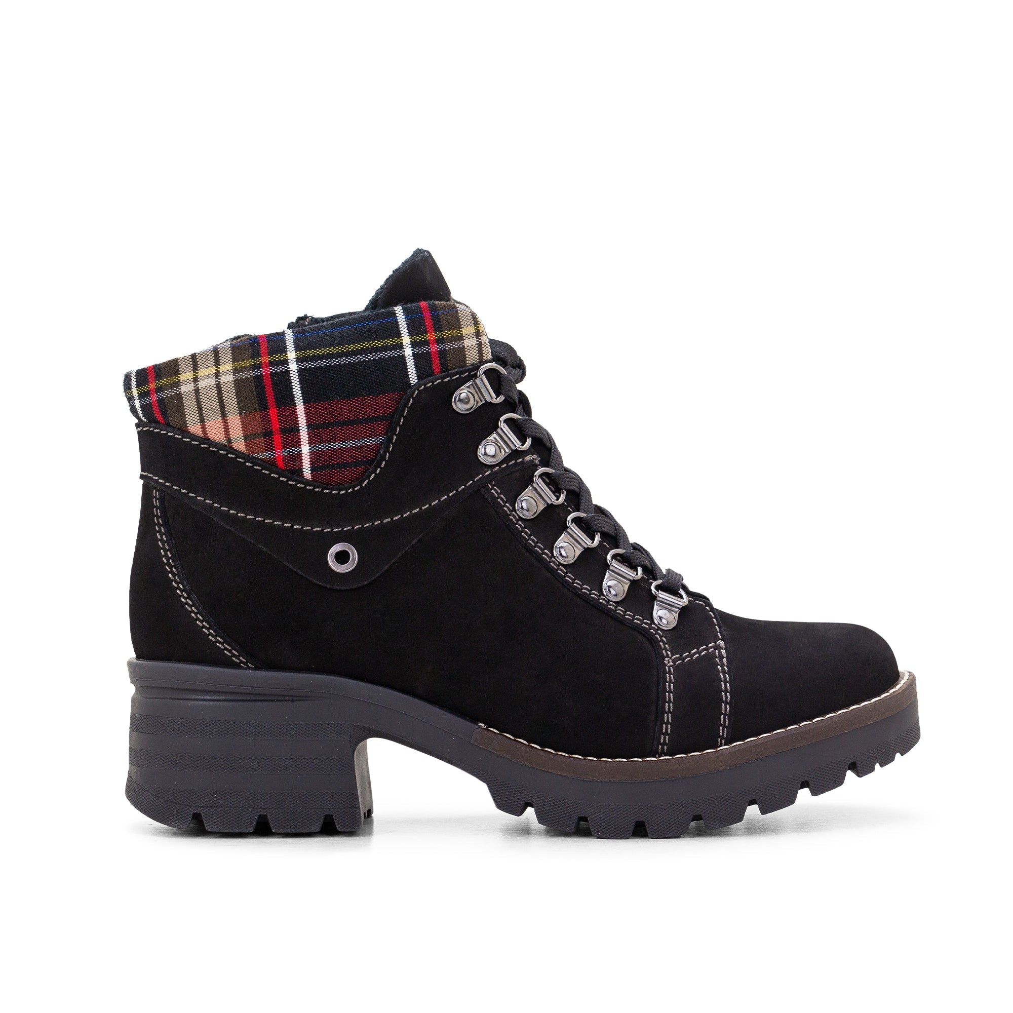 Dromedaris Kodiak Tartan Nubuck Leather Bootie