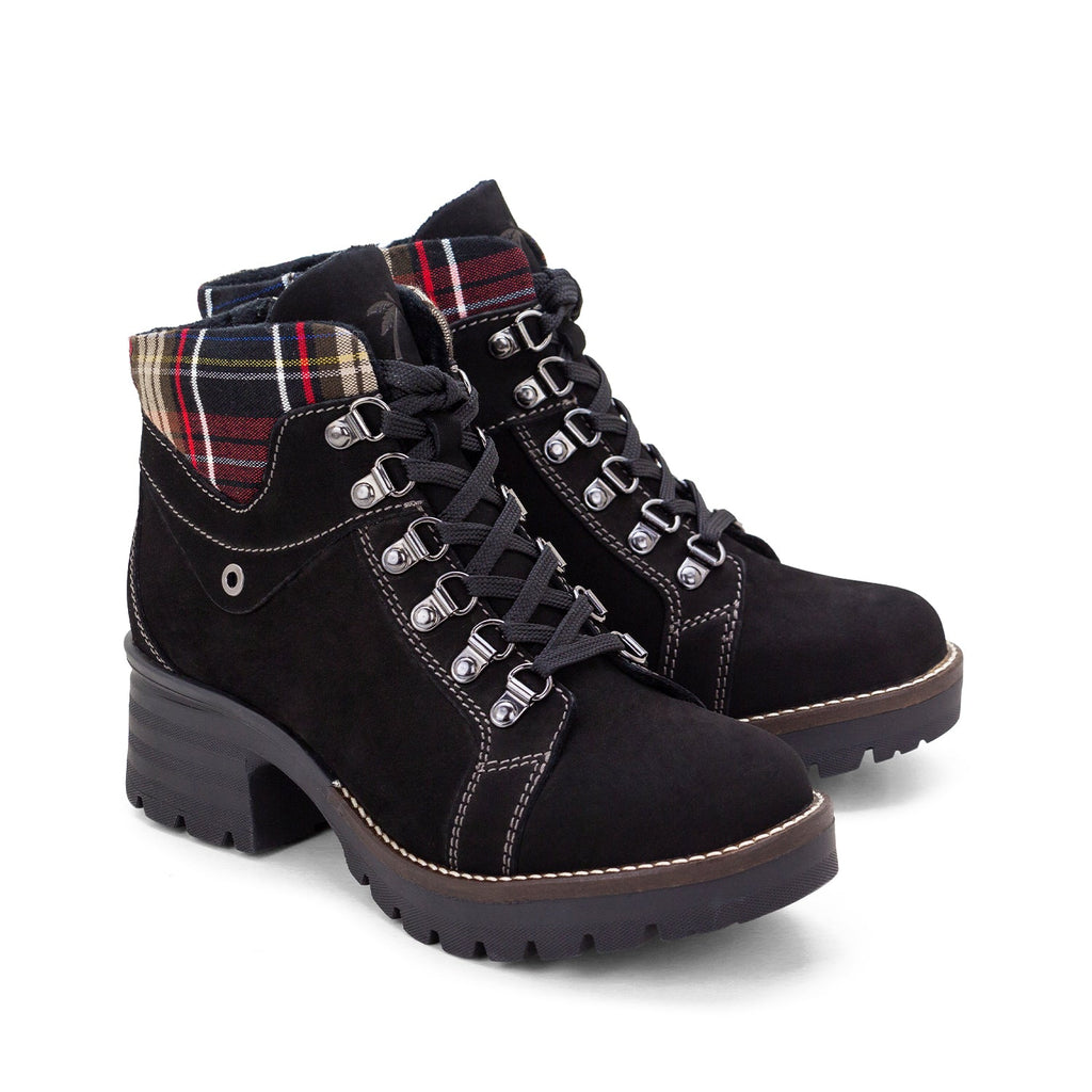 Dromedaris Kodiak Tartan Nubuck Leather Bootie