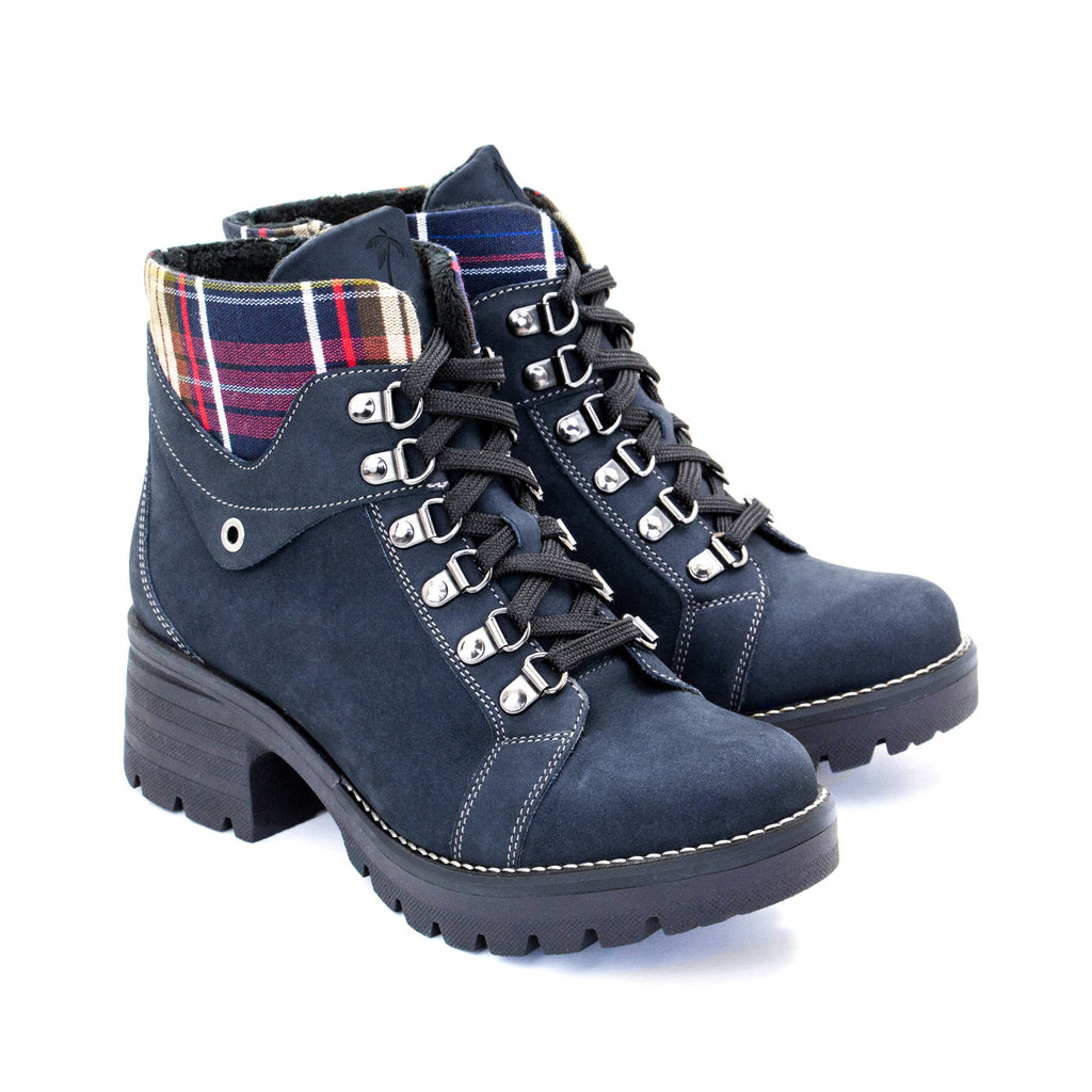 Dromedaris Kodiak Tartan Nubuck Leather Bootie
