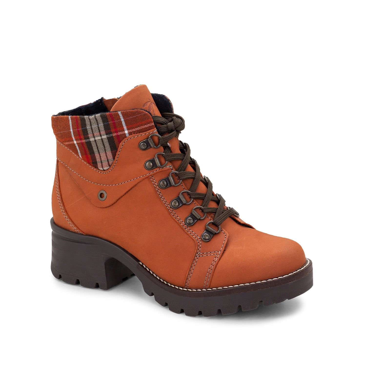 Dromedaris Kodiak Tartan Nubuck Leather Bootie