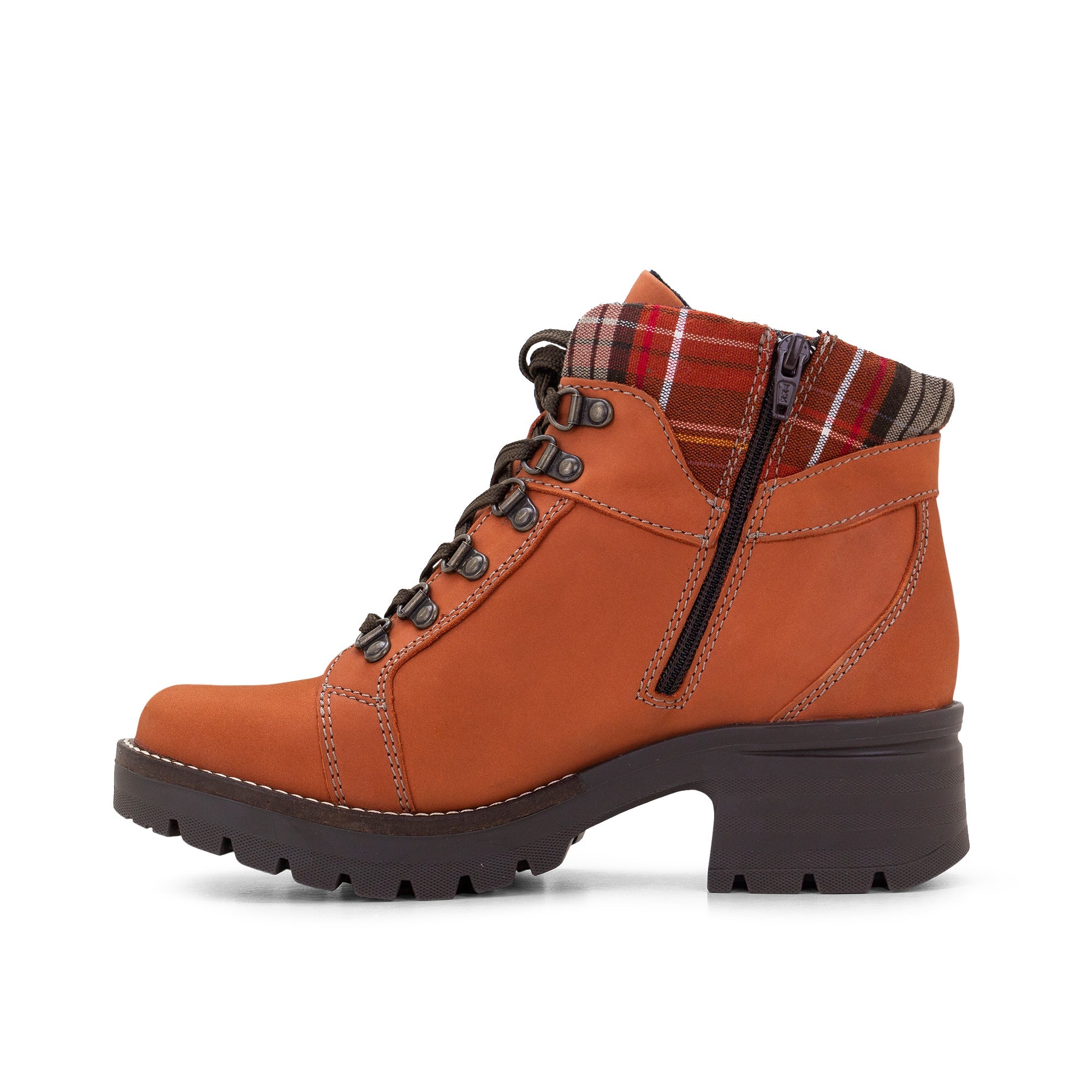 Dromedaris Kodiak Tartan Nubuck Leather Bootie