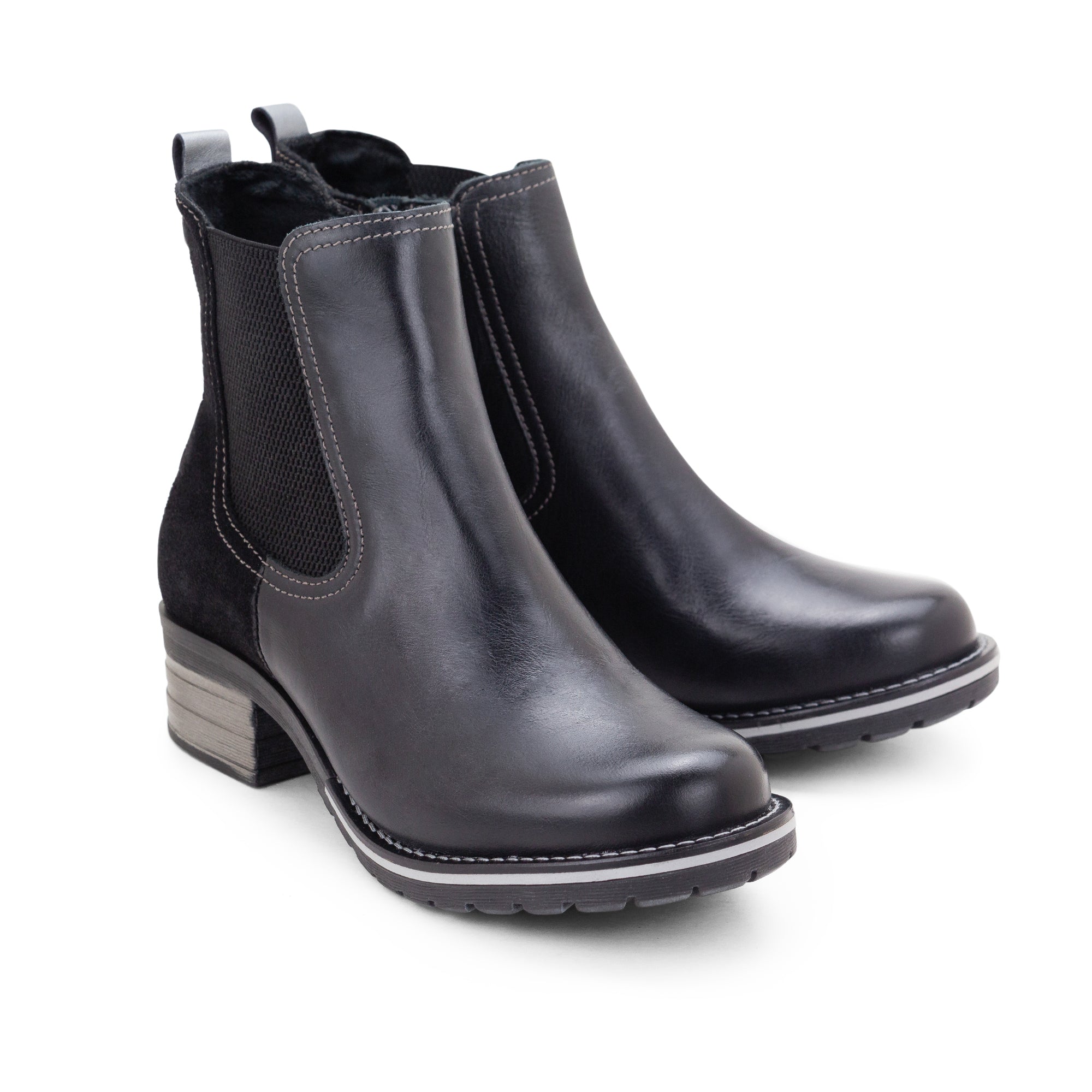 Dromedaris Kourtney Scrunched Leather Chelsea Boot