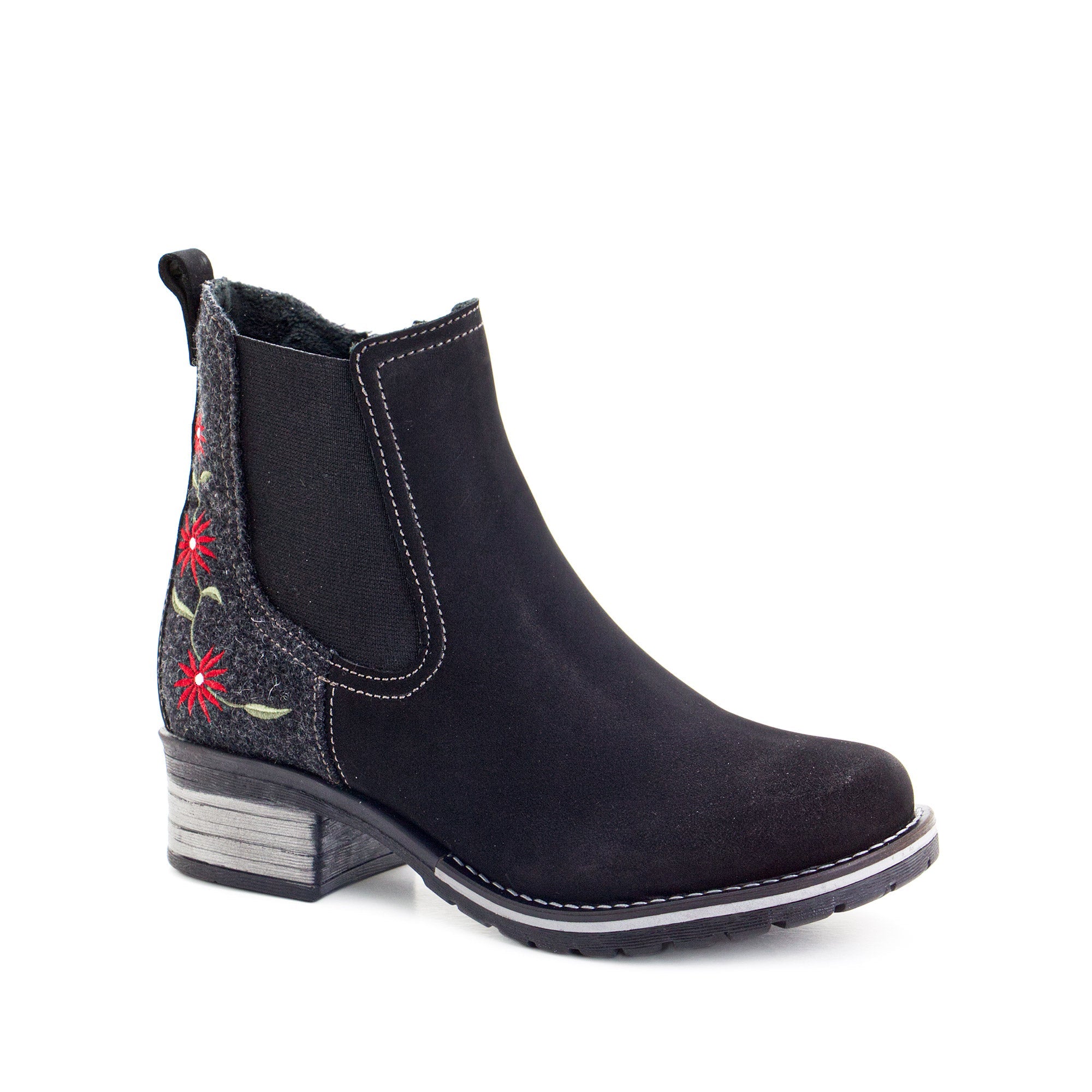Dromedaris Kourtney Nubuck & Burel Wool Chelsea Boot