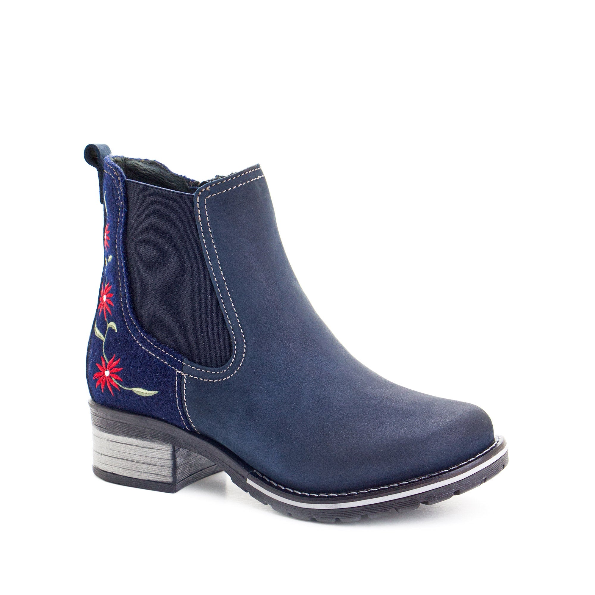 Dromedaris Kourtney Nubuck & Burel Wool Chelsea Boot