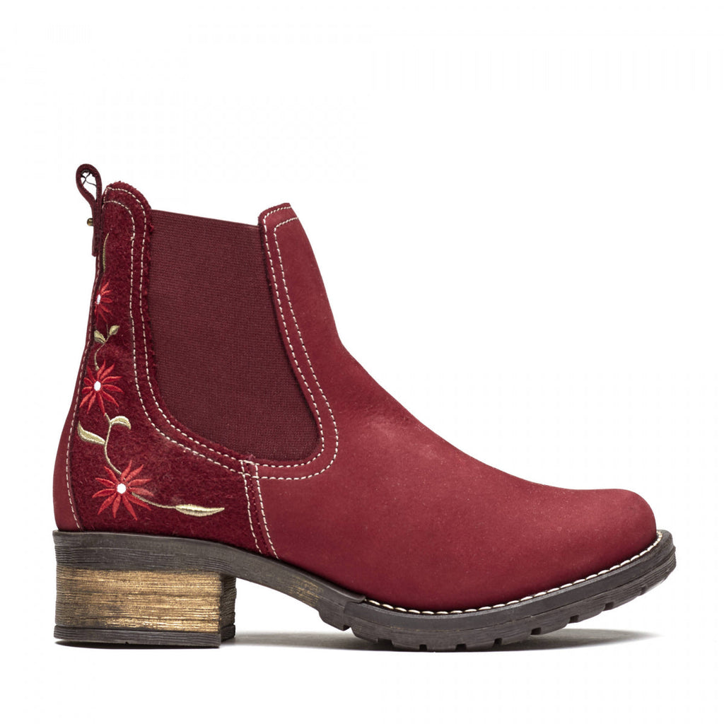 Dromedaris Kourtney Nubuck & Burel Wool Chelsea Boot
