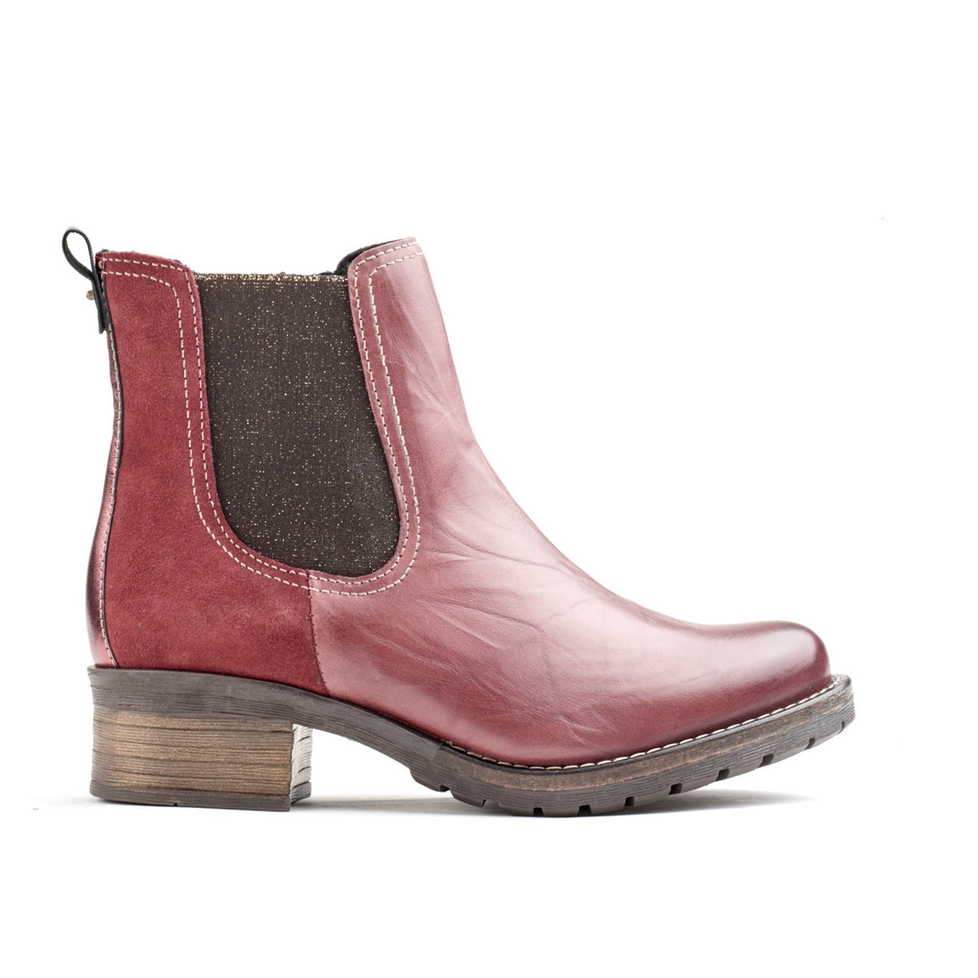 Dromedaris Kourtney Scrunched Leather Chelsea Boot