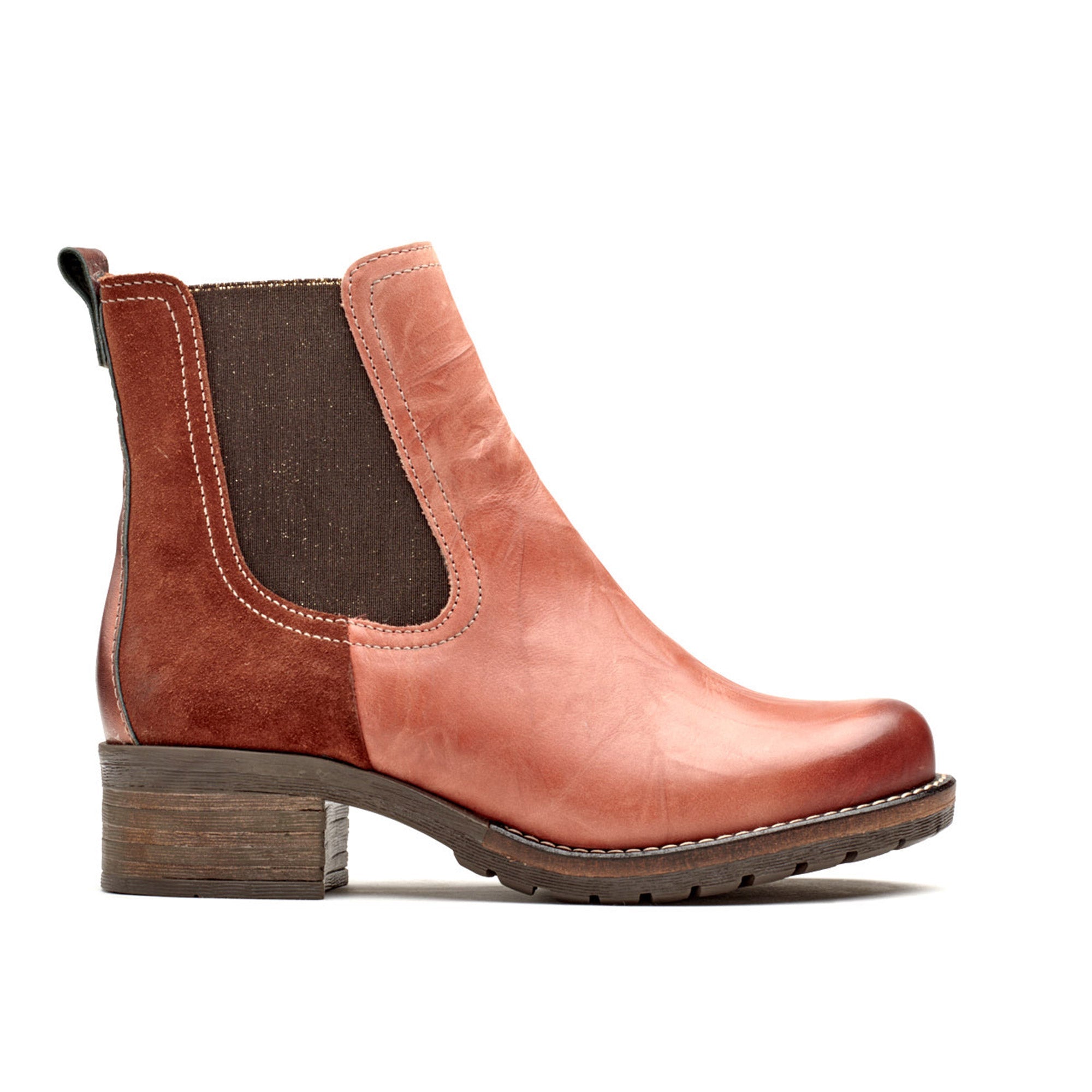 Dromedaris Kourtney Scrunched Leather Chelsea Boot