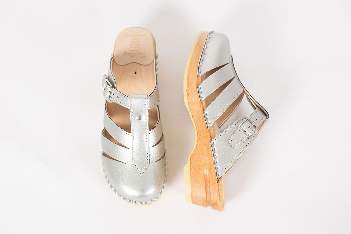 Troentorp Mary Jane Silver Vegan