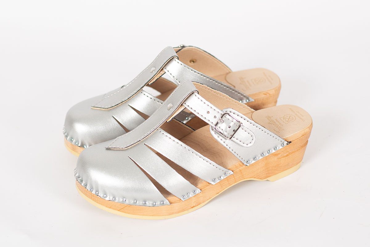 Troentorp Mary Jane Silver Vegan