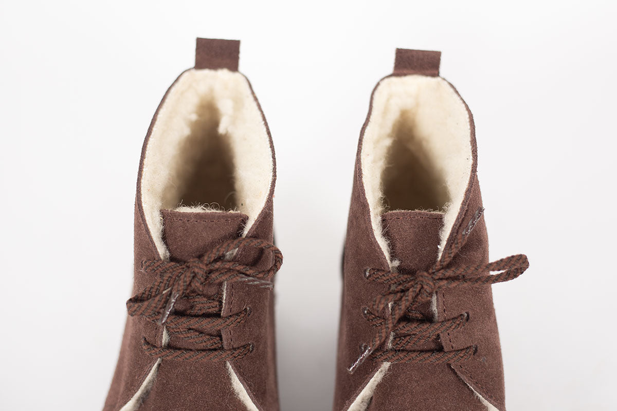 Troentorp Morris Shearling Brown Suede