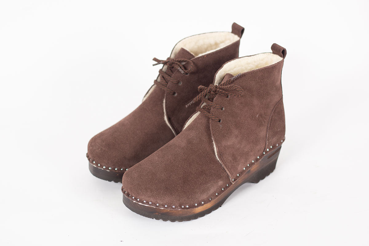 Troentorp Morris Shearling Brown Suede