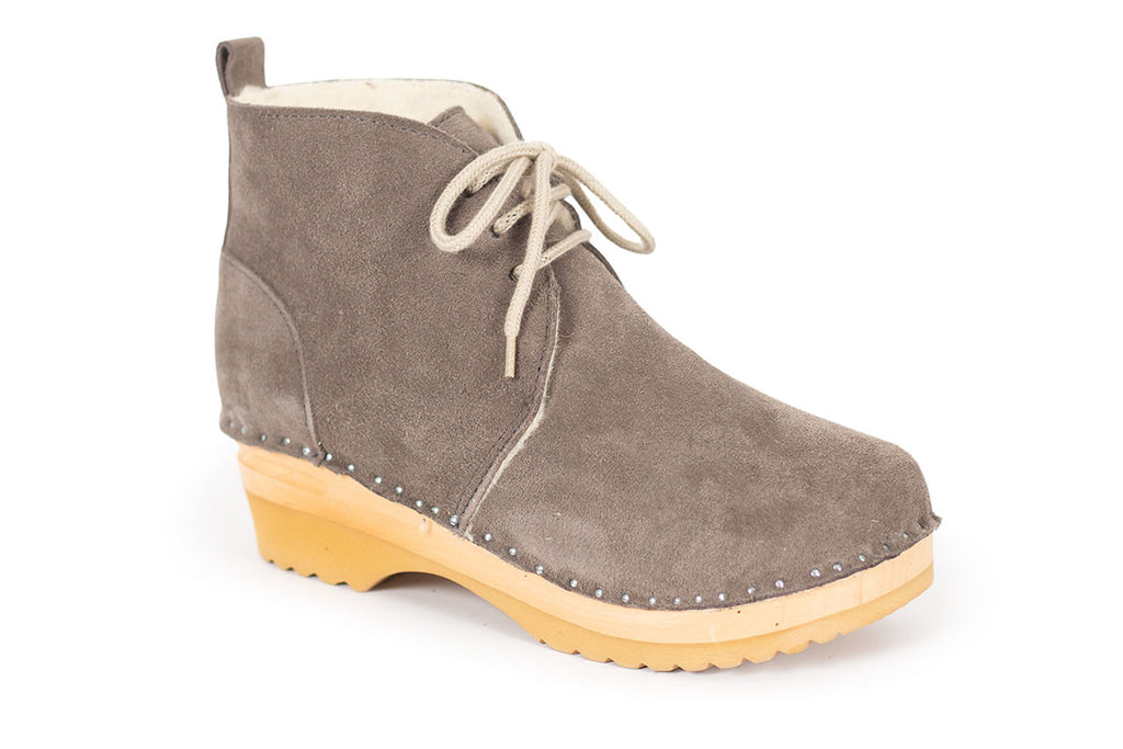 Troentorp Morris Shearling Grey Suede