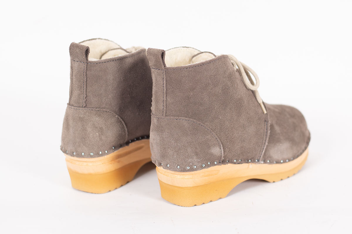 Troentorp Morris Shearling Grey Suede