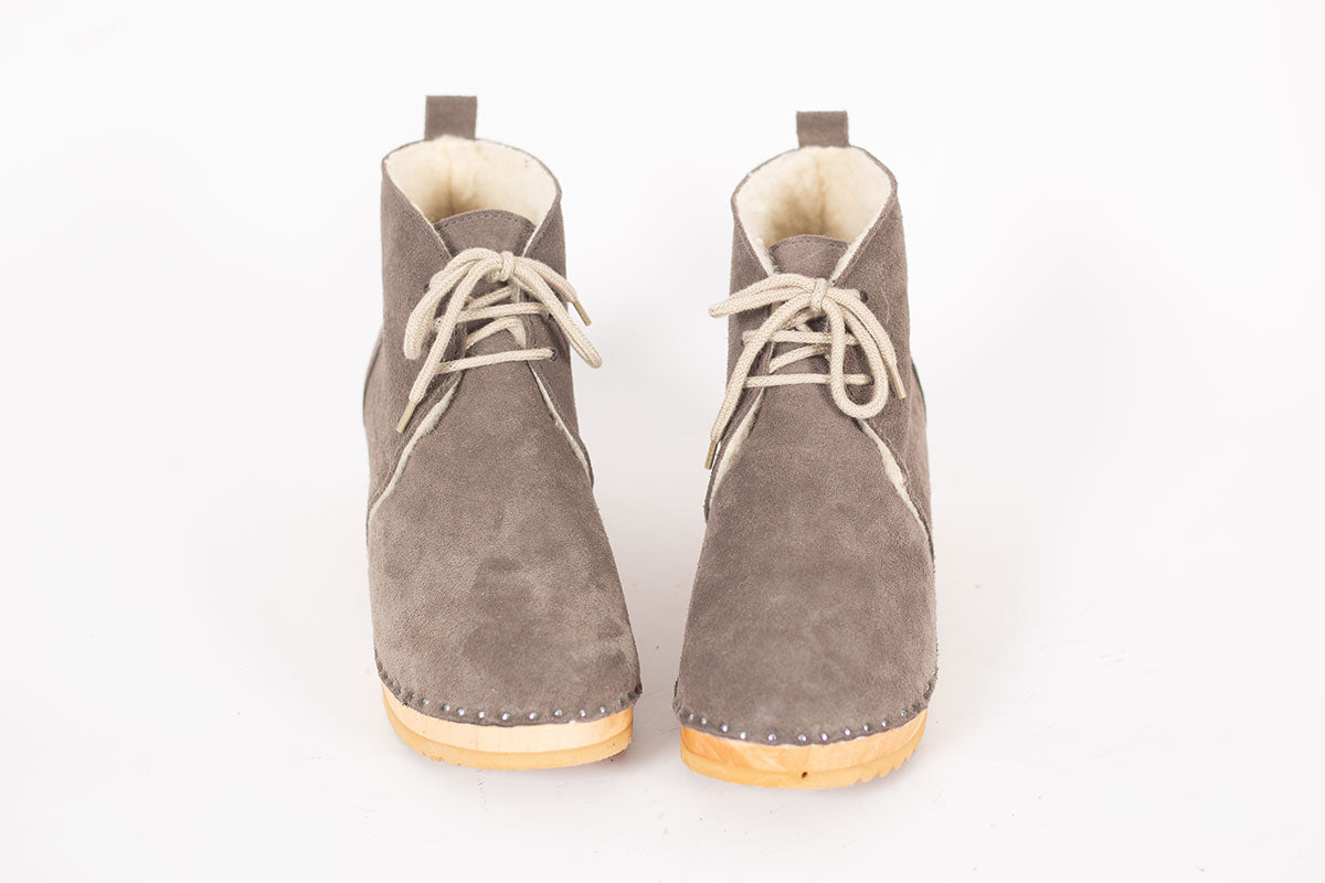 Troentorp Morris Shearling Grey Suede