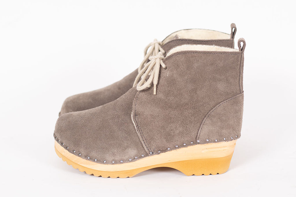 Troentorp Morris Shearling Grey Suede