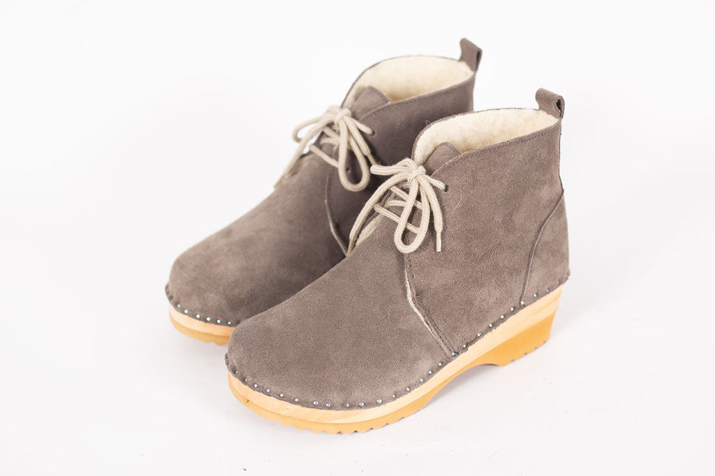 Troentorp Morris Shearling Grey Suede