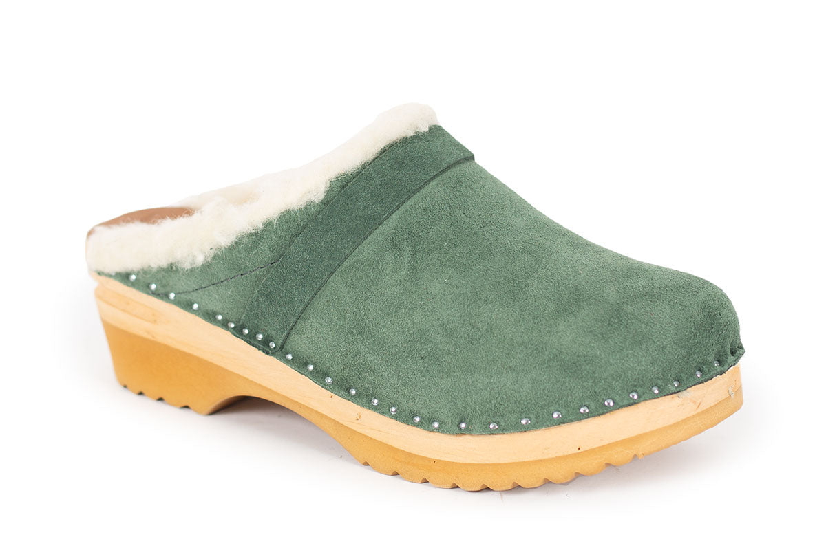 Troentorp Munch Green Suede