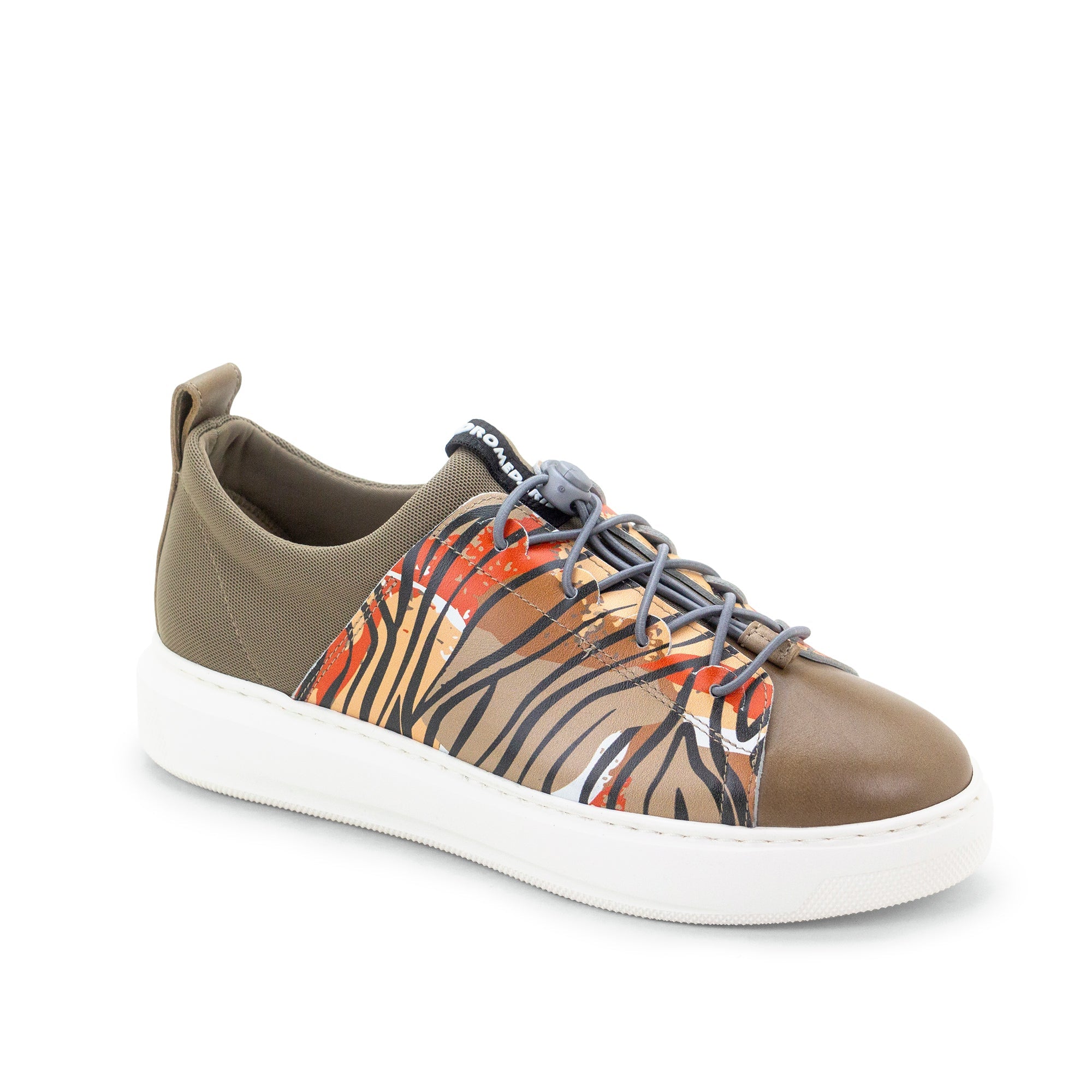 Dromedaris Oyster Bay Leather & Canvas Sneaker - Odessa Safari