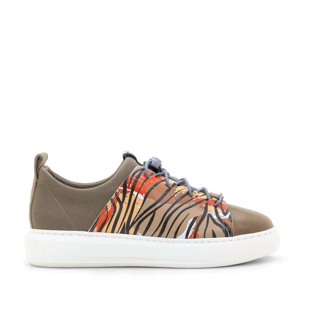 Dromedaris Oyster Bay Leather & Canvas Sneaker - Odessa Safari