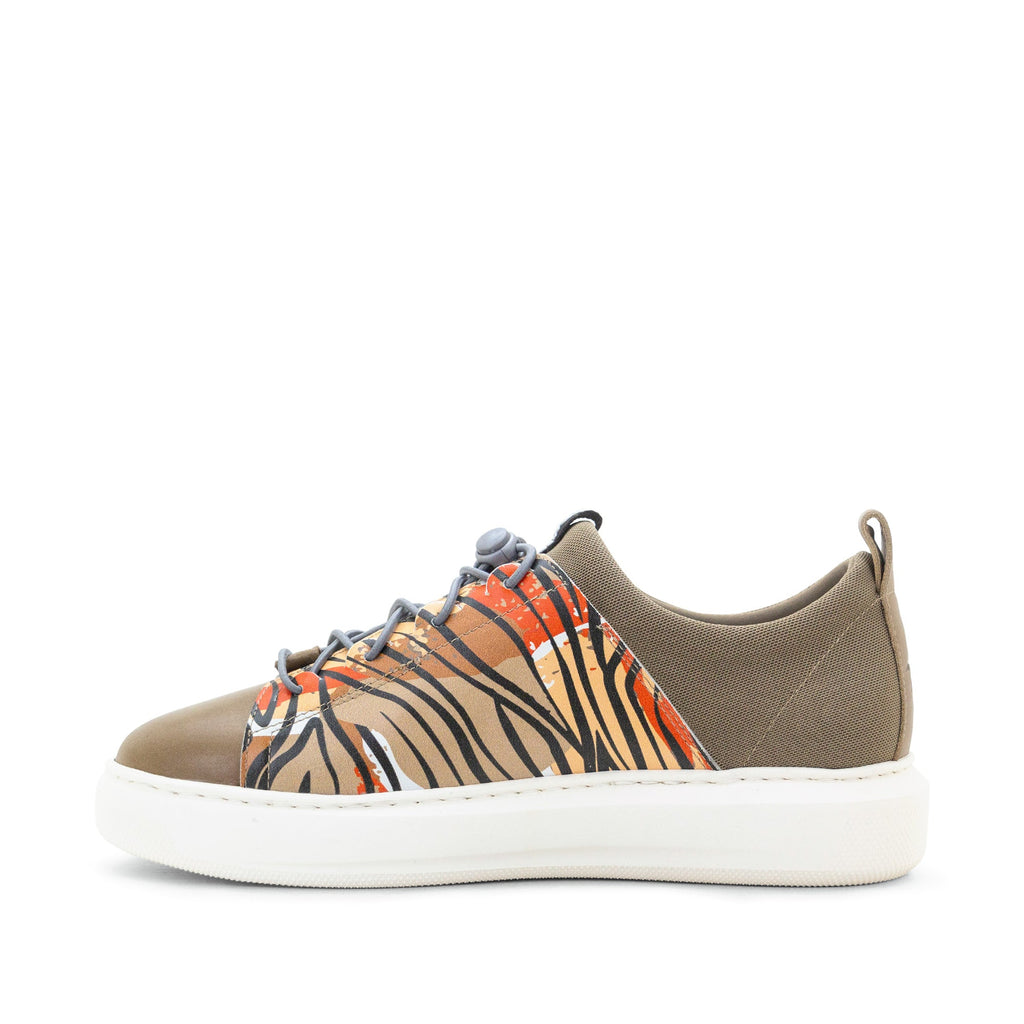 Dromedaris Oyster Bay Leather & Canvas Sneaker - Odessa Safari