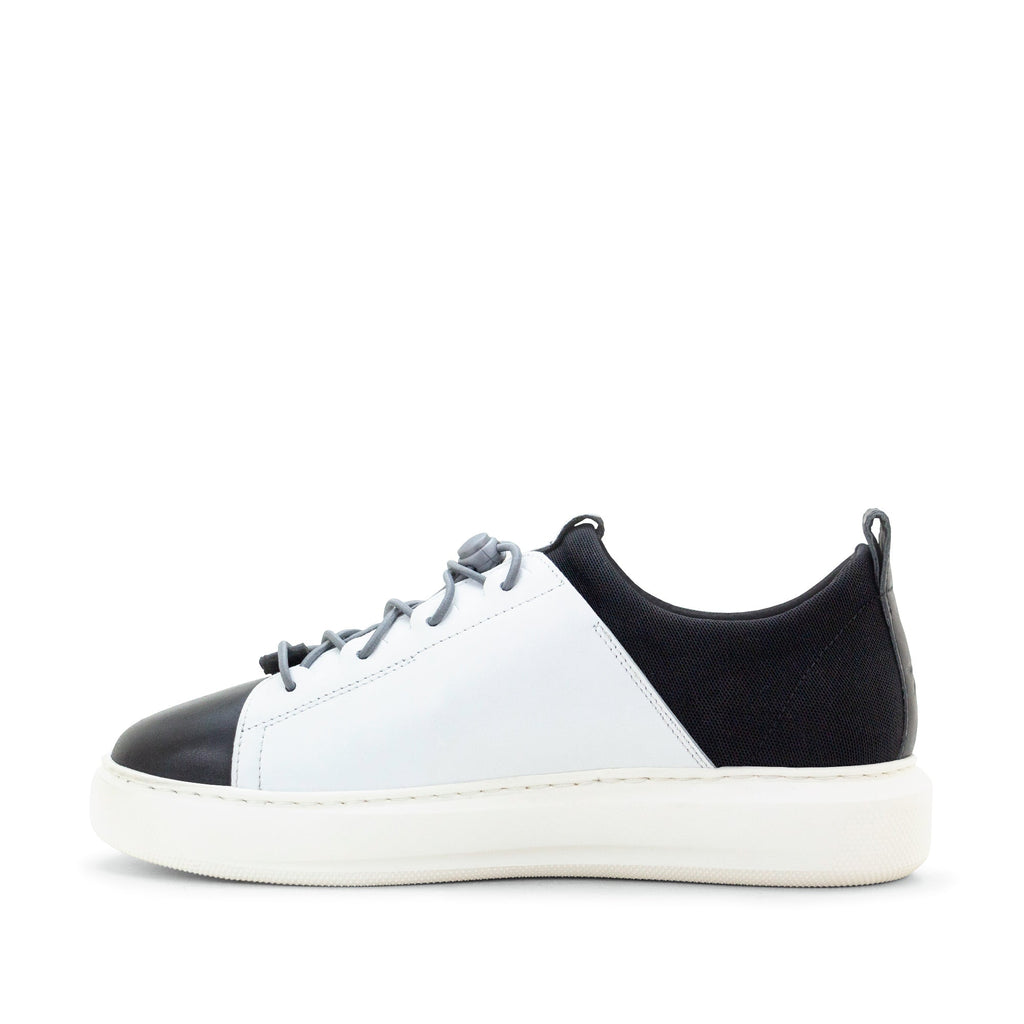 Dromedaris Oyster Bay Leather & Canvas Sneaker - Oki Black Cat