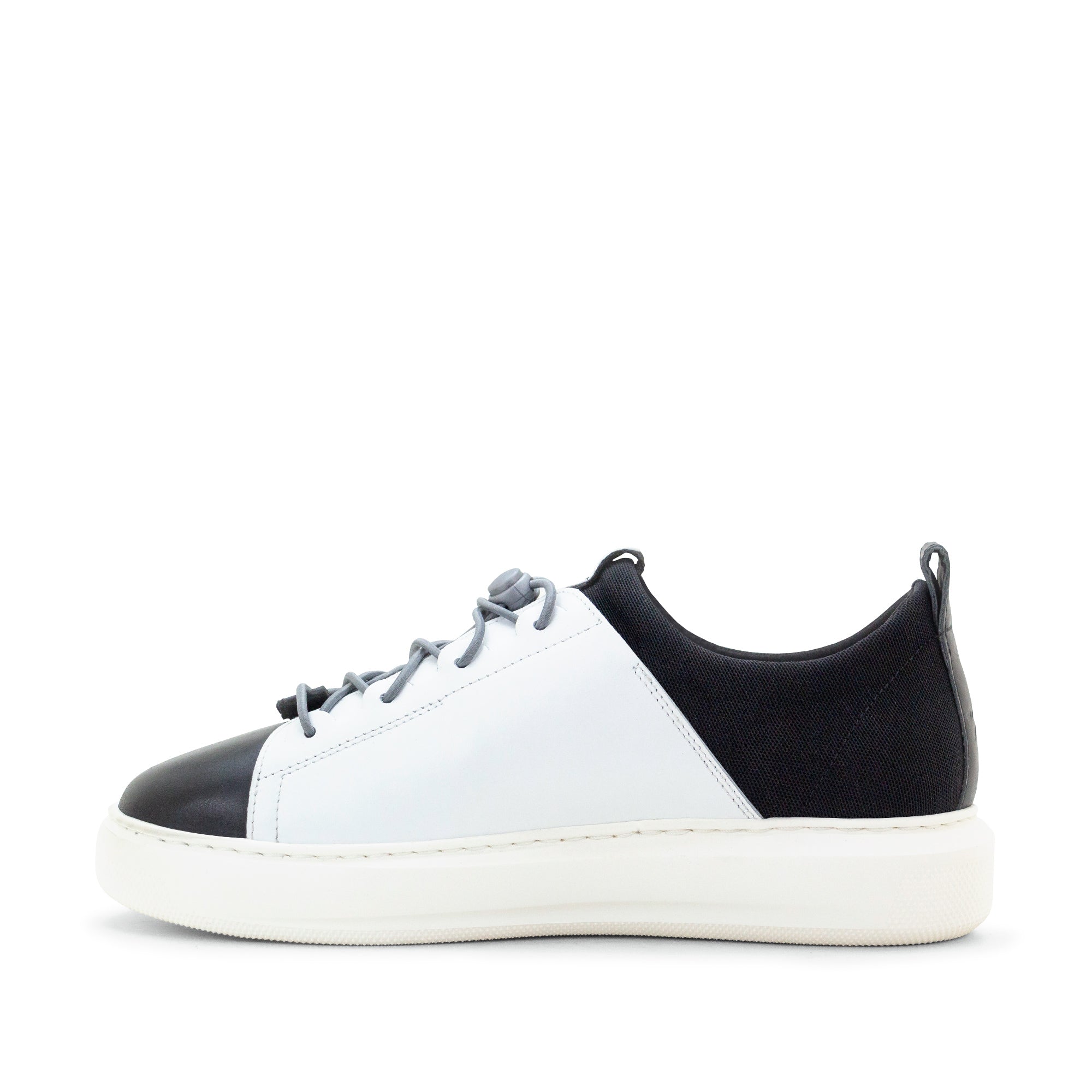 Dromedaris Oyster Bay Leather & Canvas Sneaker - Oki Black Cat