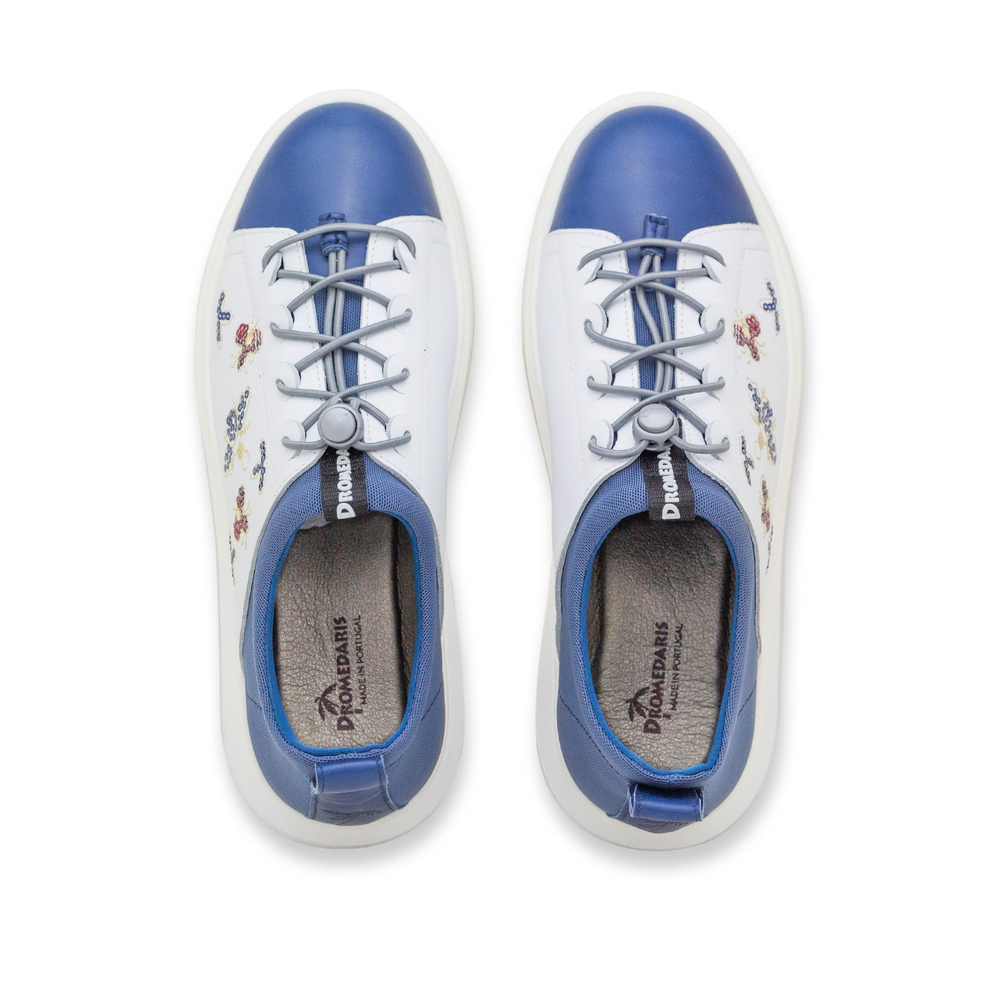 Dromedaris Oyster Bay Leather & Canvas Sneaker - Blue Bee