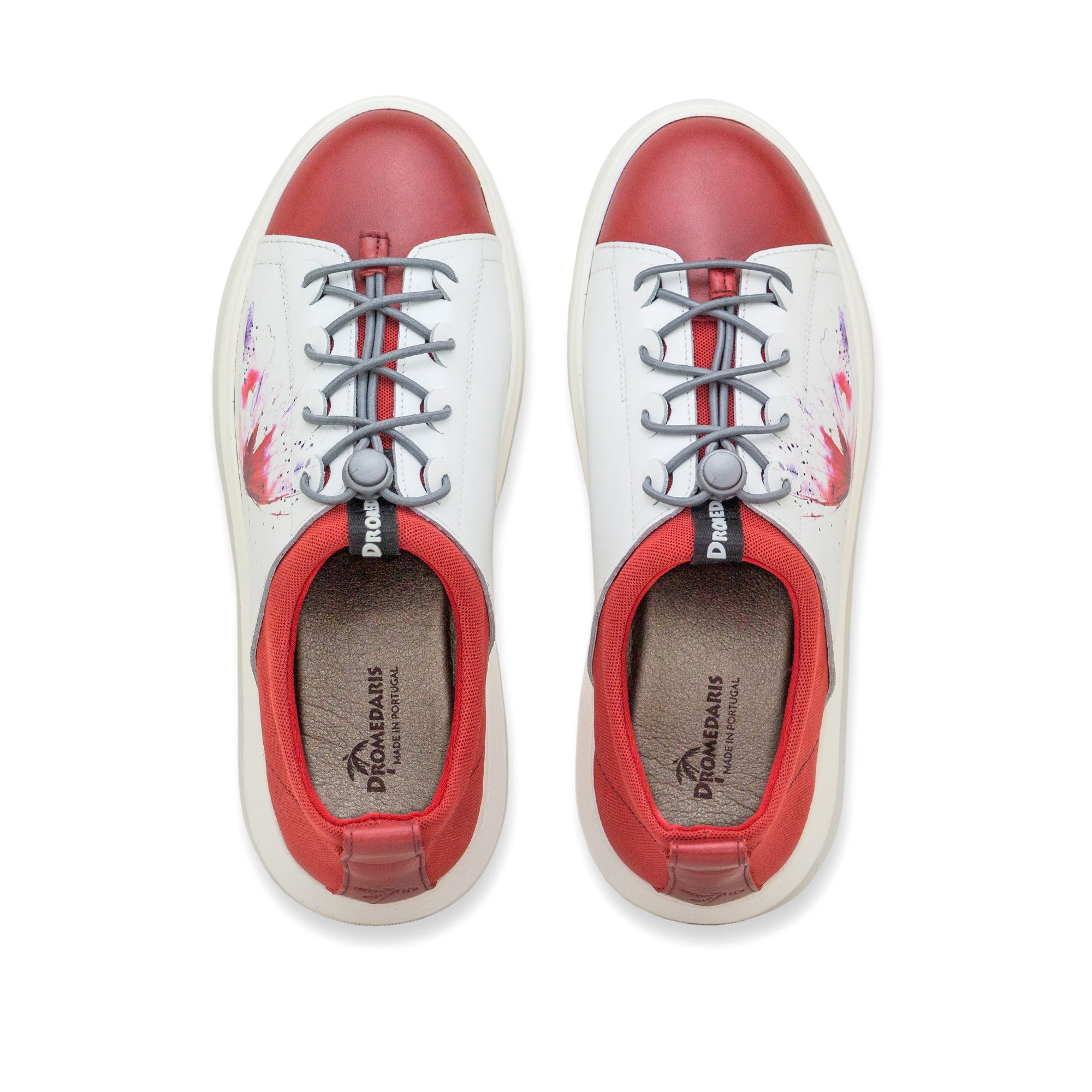 Dromedaris Oyster Bay Leather & Canvas Sneaker - Ophelia Butterfly