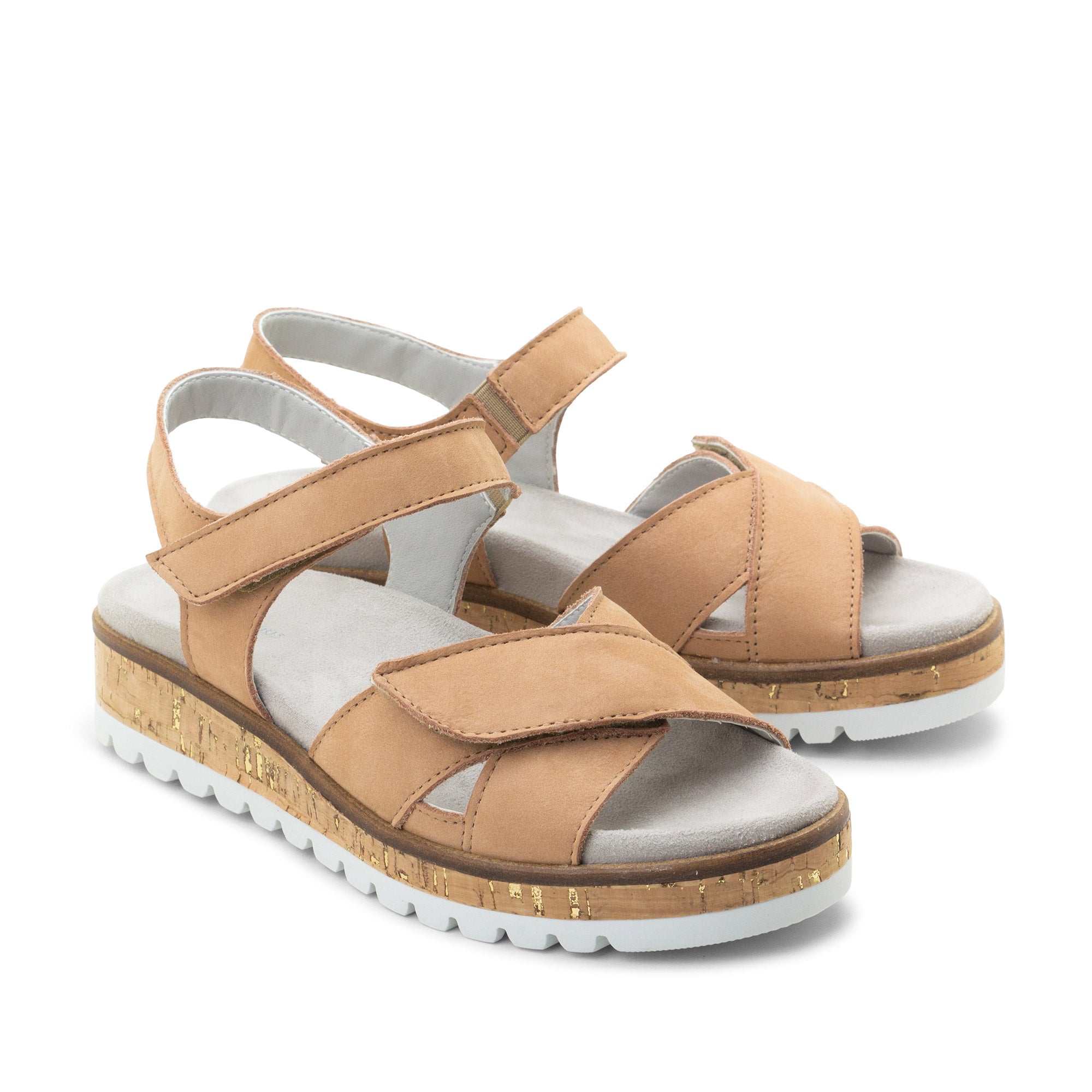 Dromedaris Rebecca Leather Adjustable Sandals