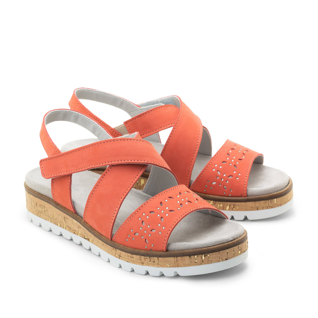 Dromedaris Reese Leather Strappy Adjustable Sandals