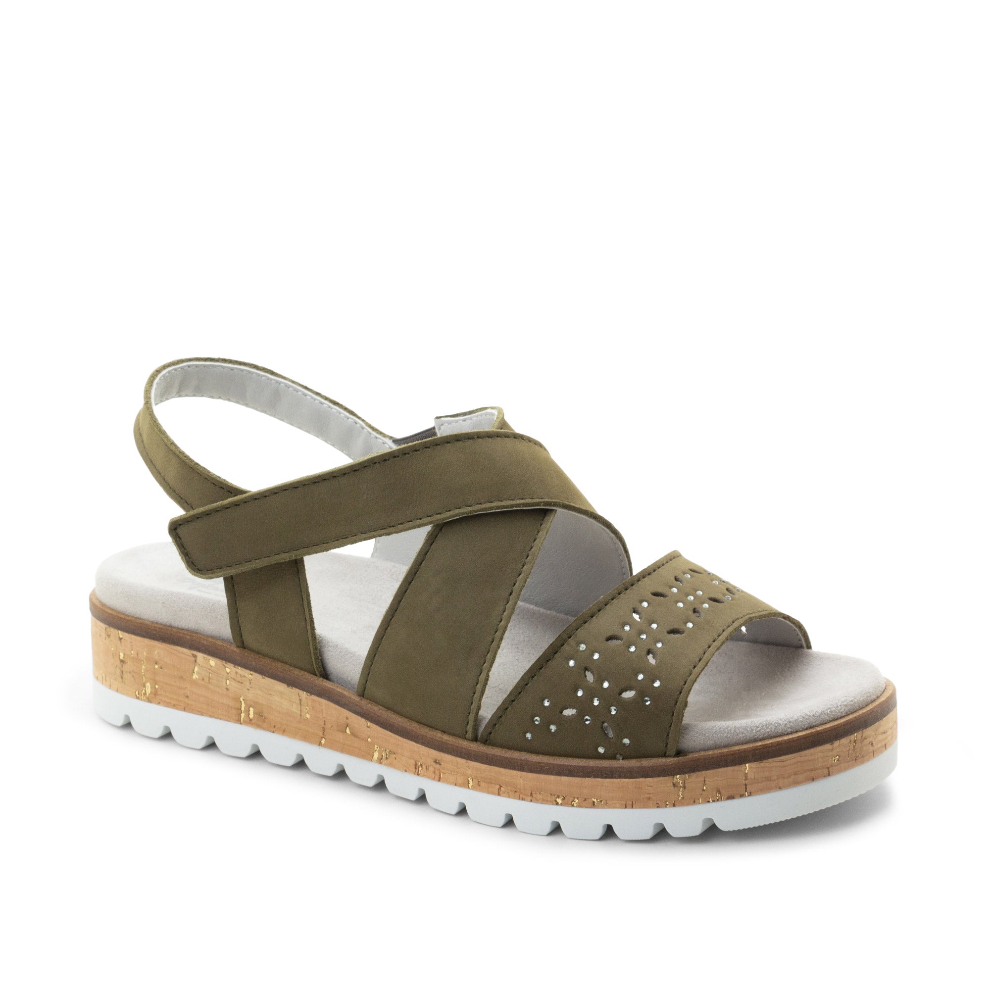 Dromedaris Reese Leather Strappy Adjustable Sandals
