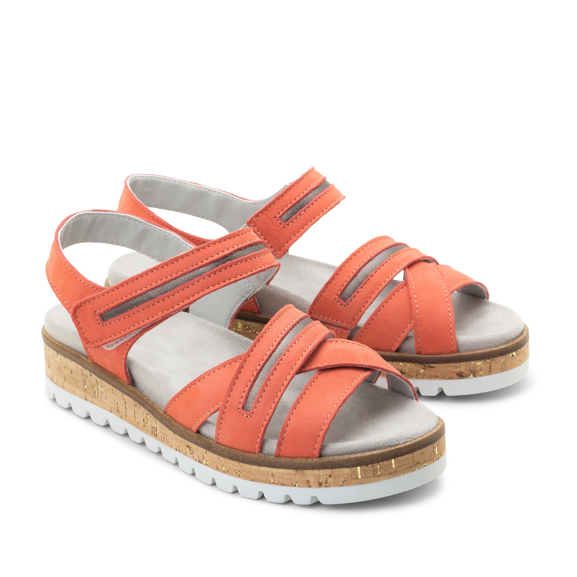 Dromedaris Ruby Leather Strappy Adjustable Sandals