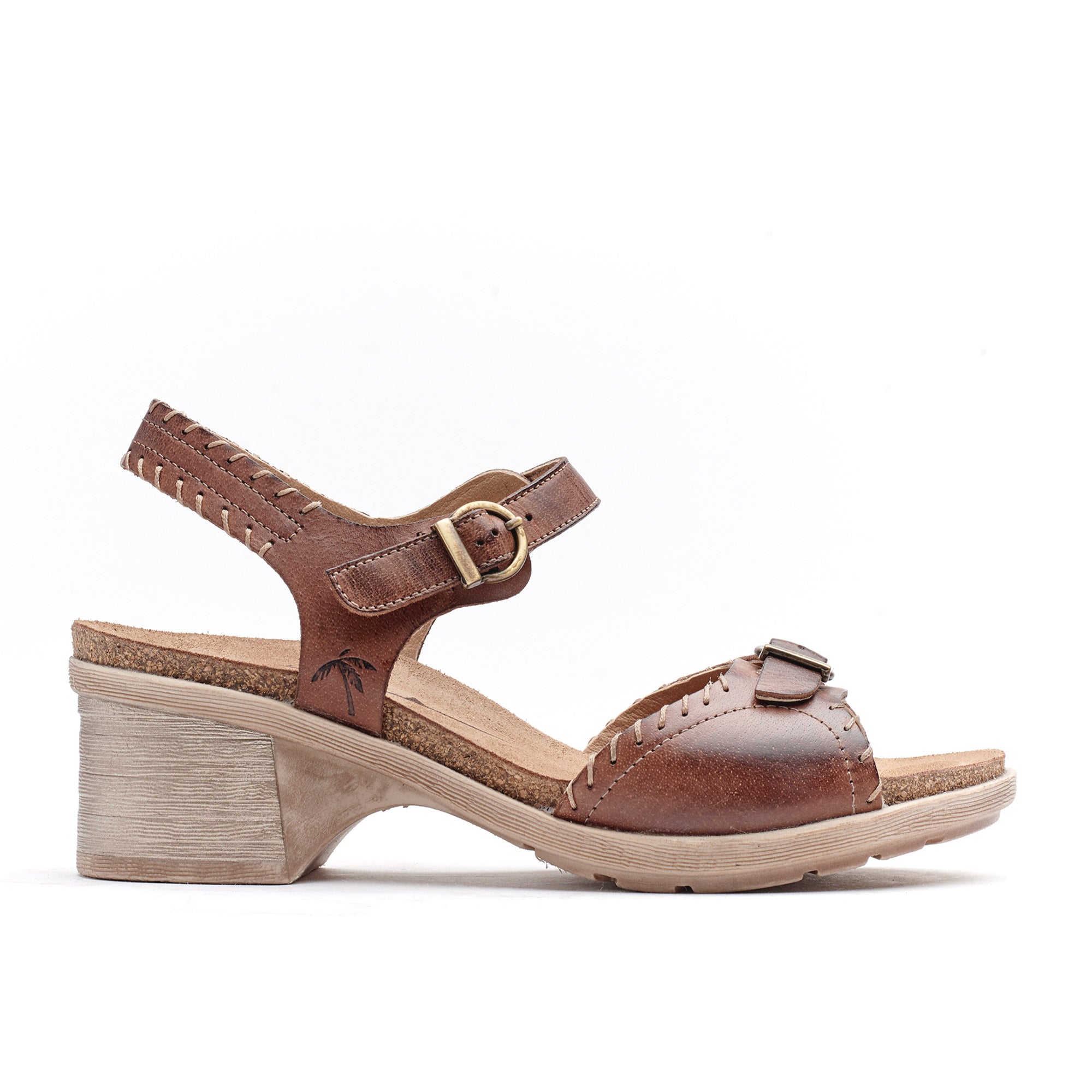Dromedaris Sandy Leather Adjustable Sandals
