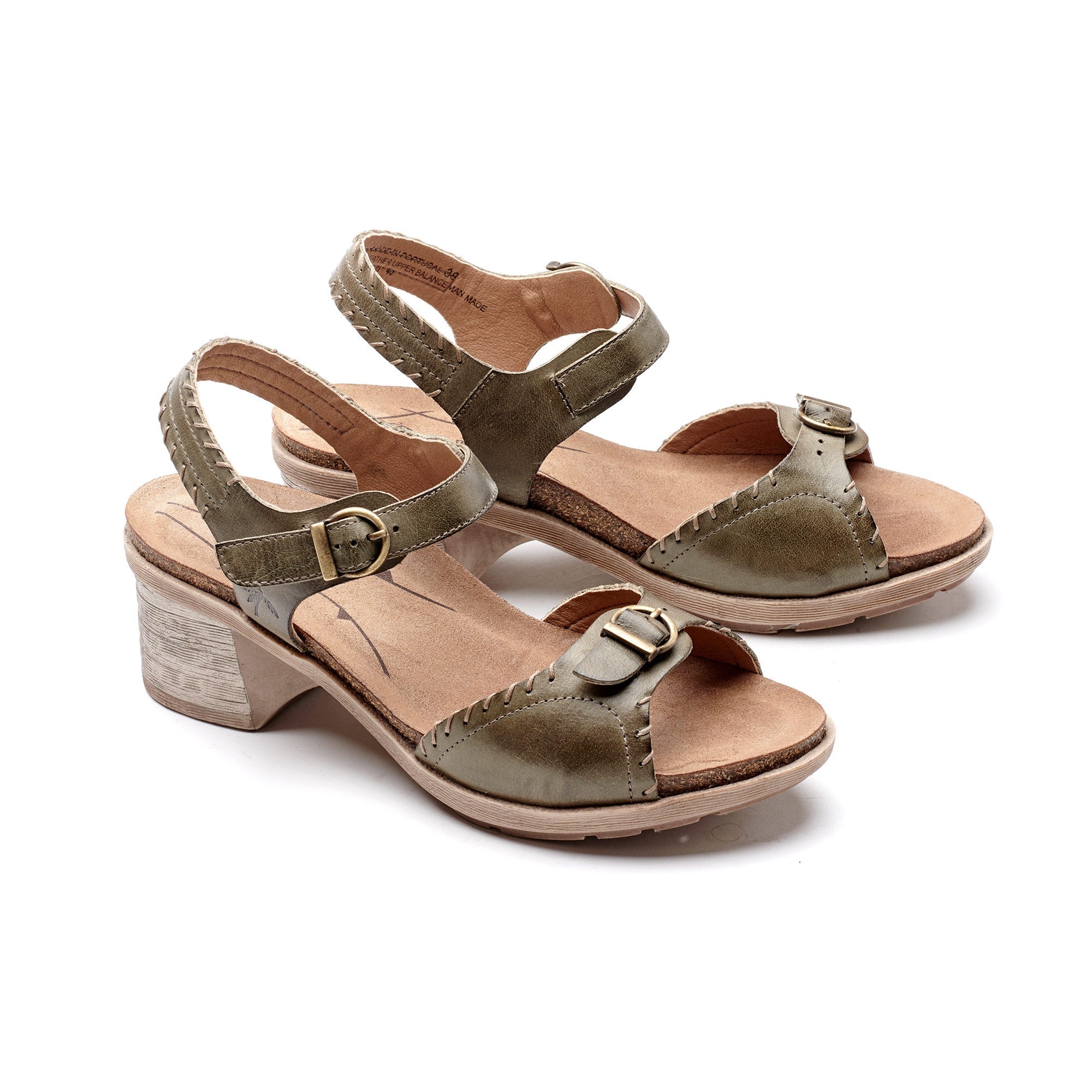 Dromedaris Sandy Leather Adjustable Sandals