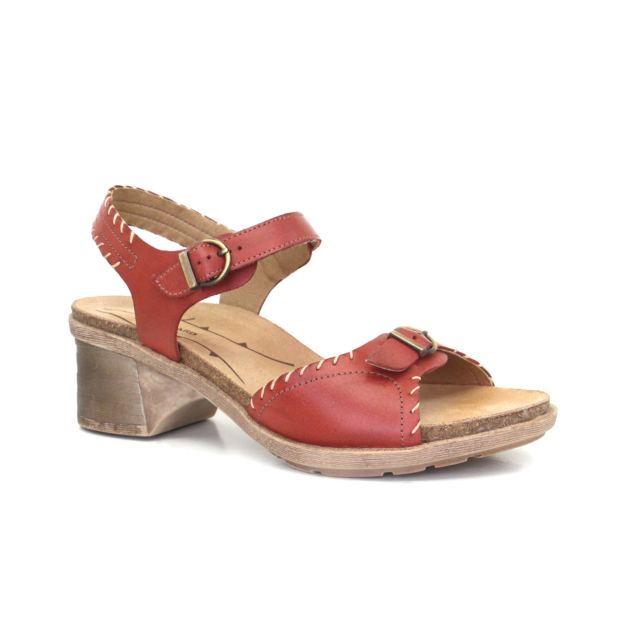 Dromedaris Sandy Leather Adjustable Sandals